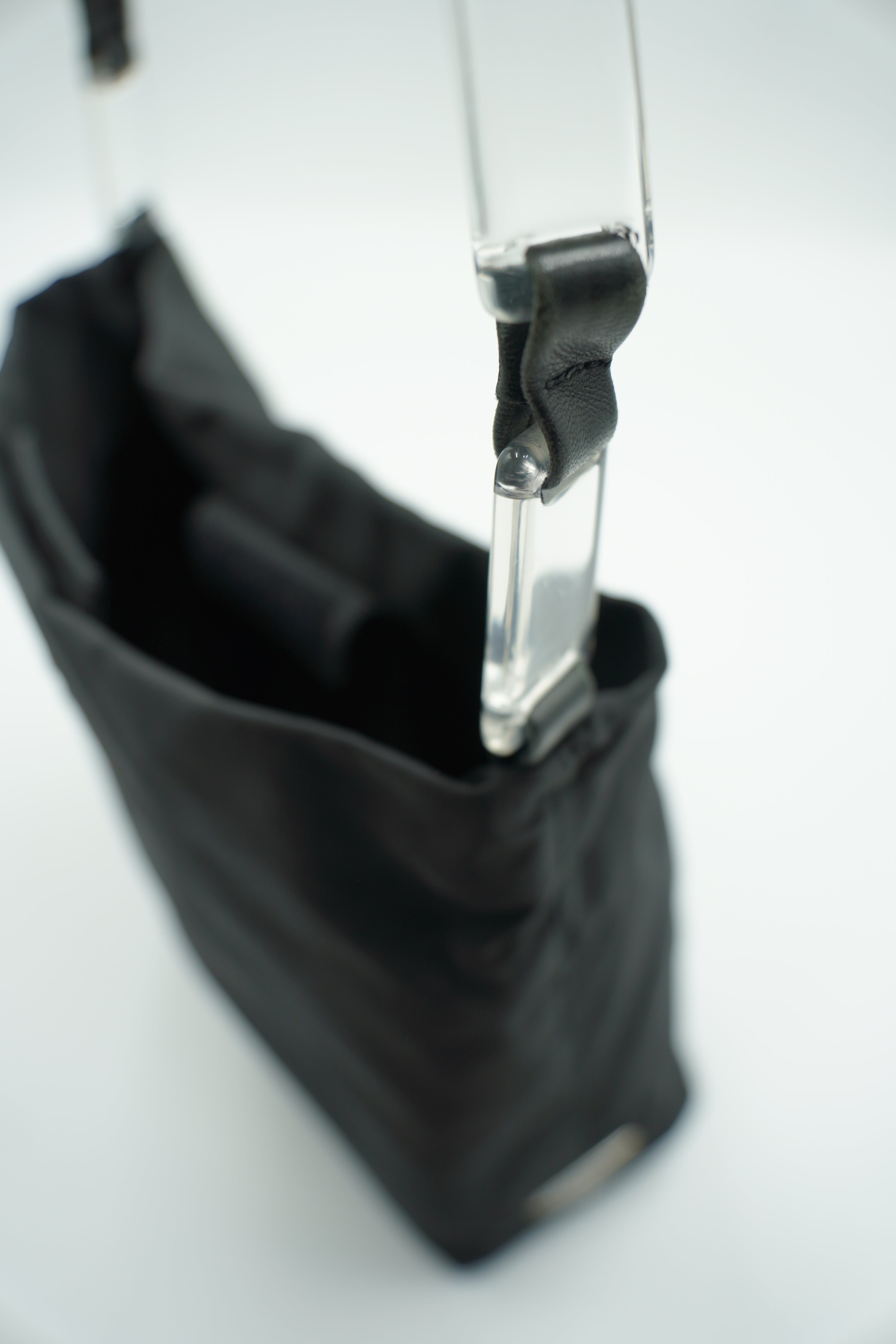 Prada Nylon Bag with Plexi Handle