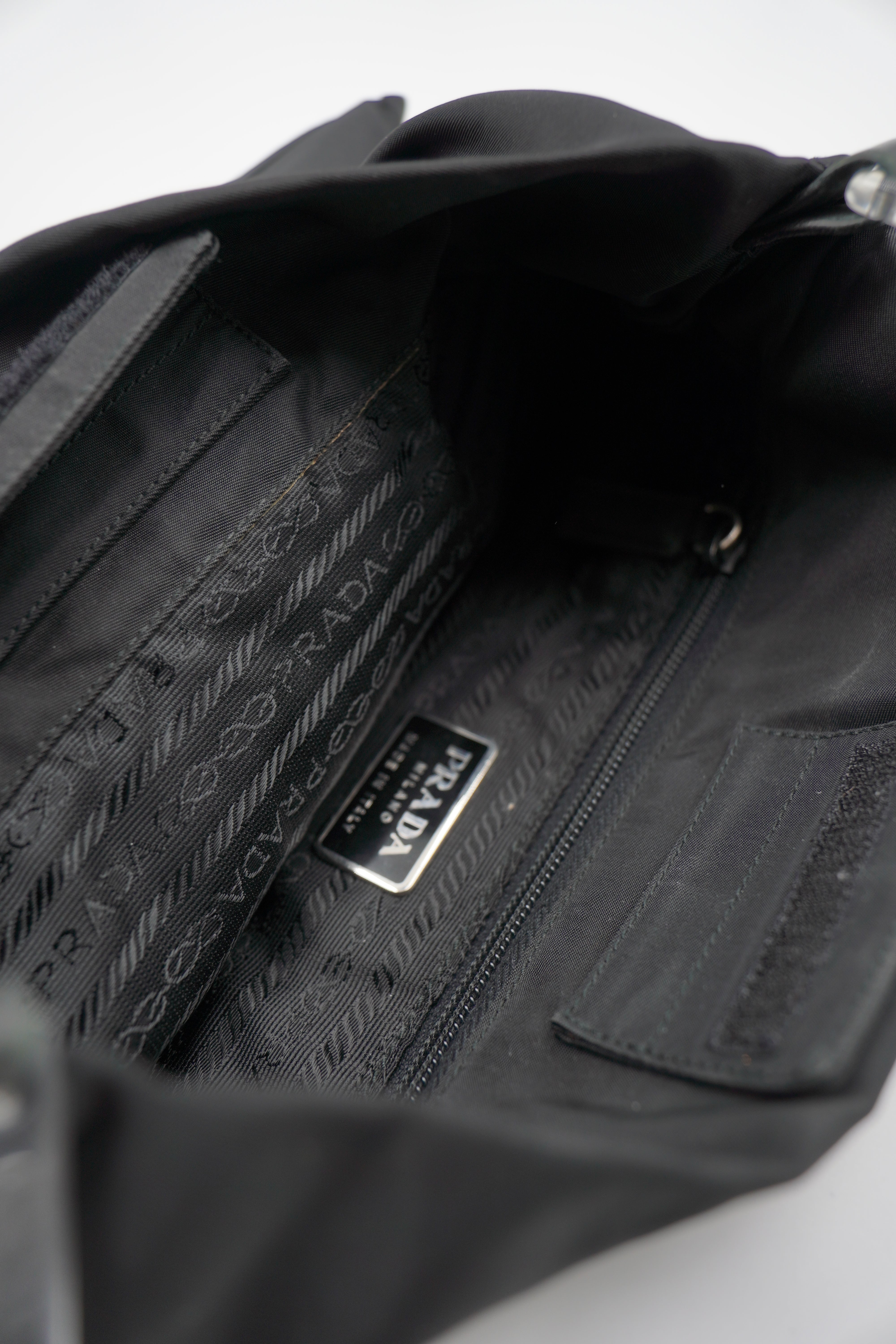 Prada Nylon Bag with Plexi Handle