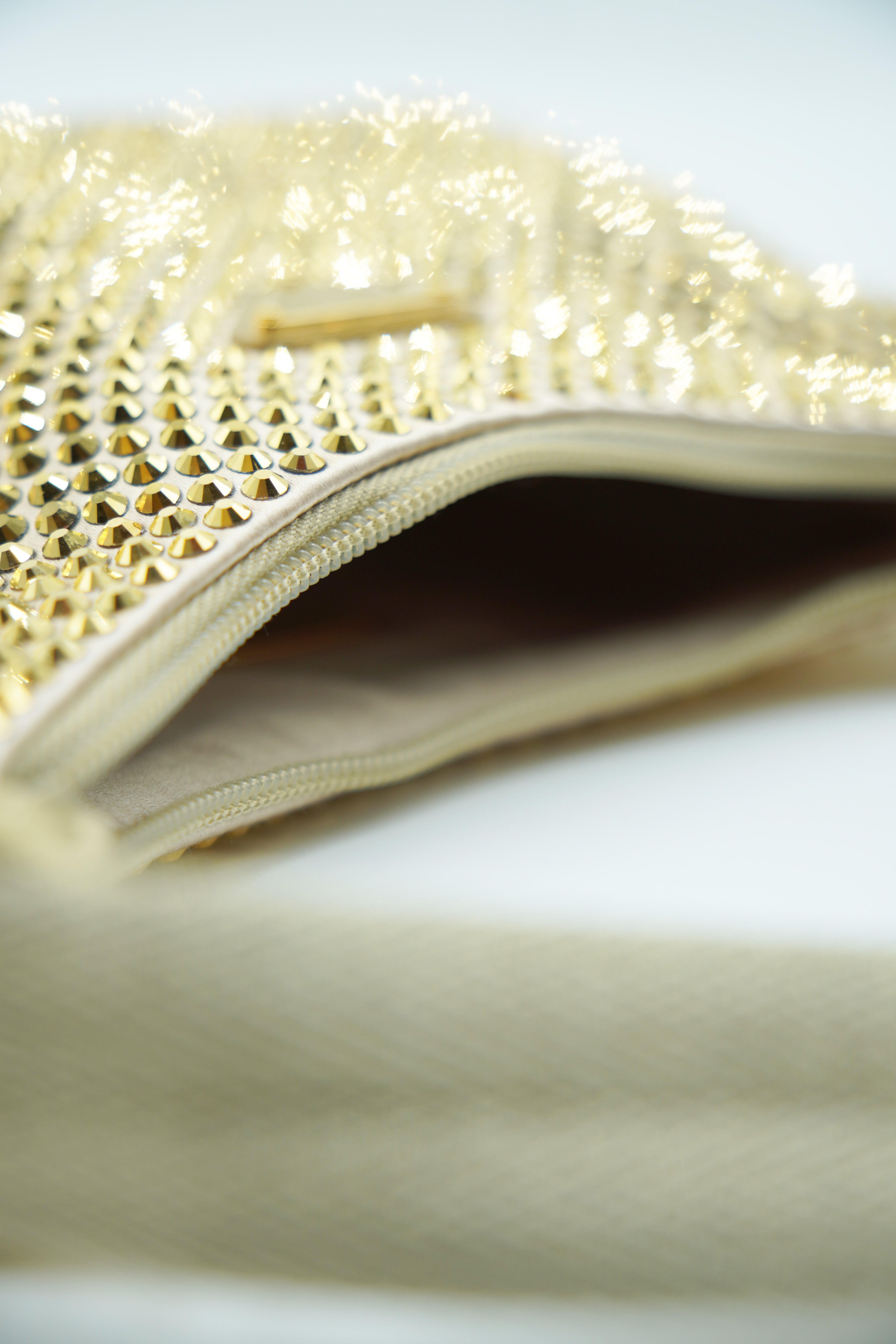 Prada Re-Edition Crystal mini bag with gold crystals