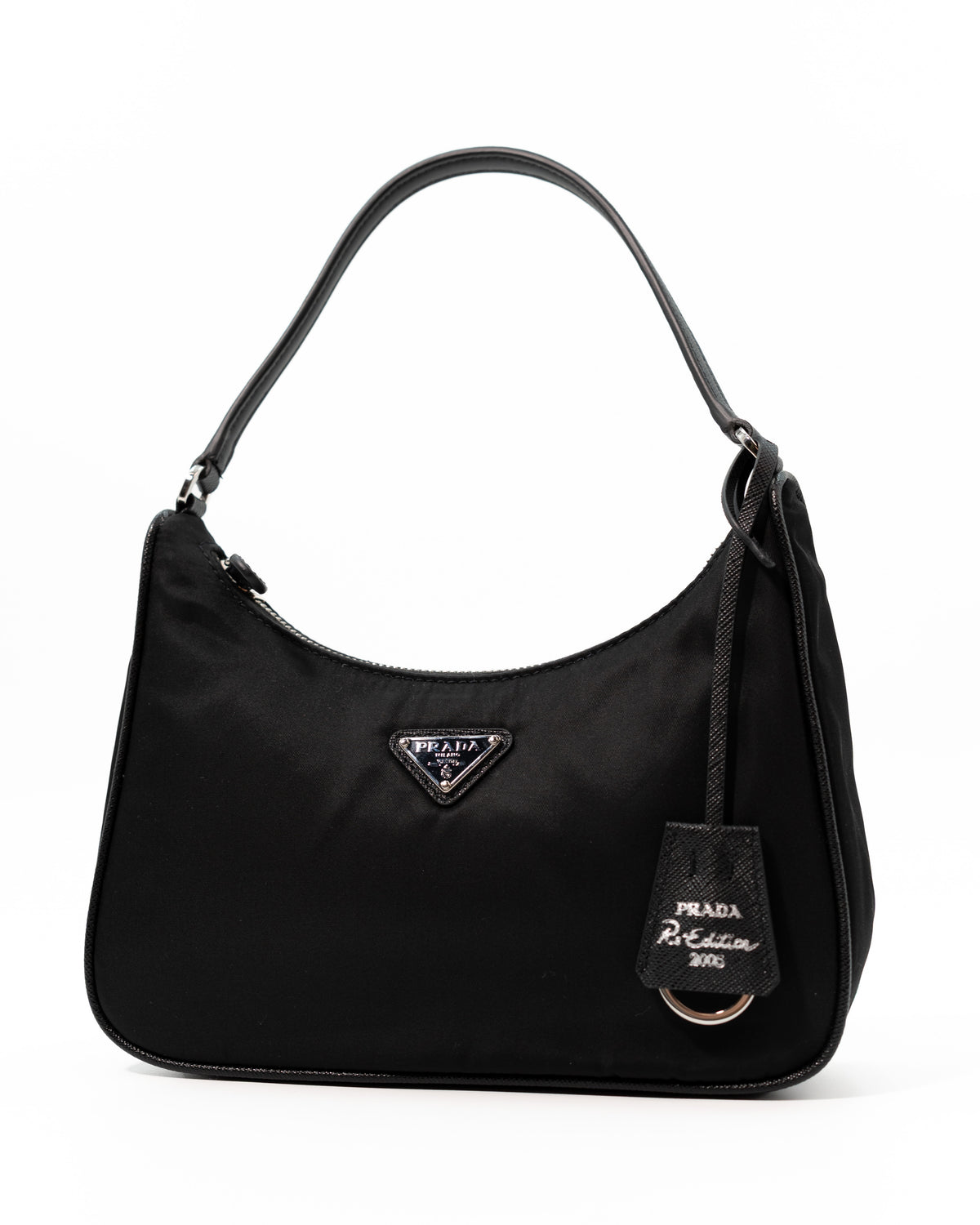 Prada Borsa Mini Re-Edition 2005 Nylon Nera preloved luxury certificata - Aurea Luxury Lab