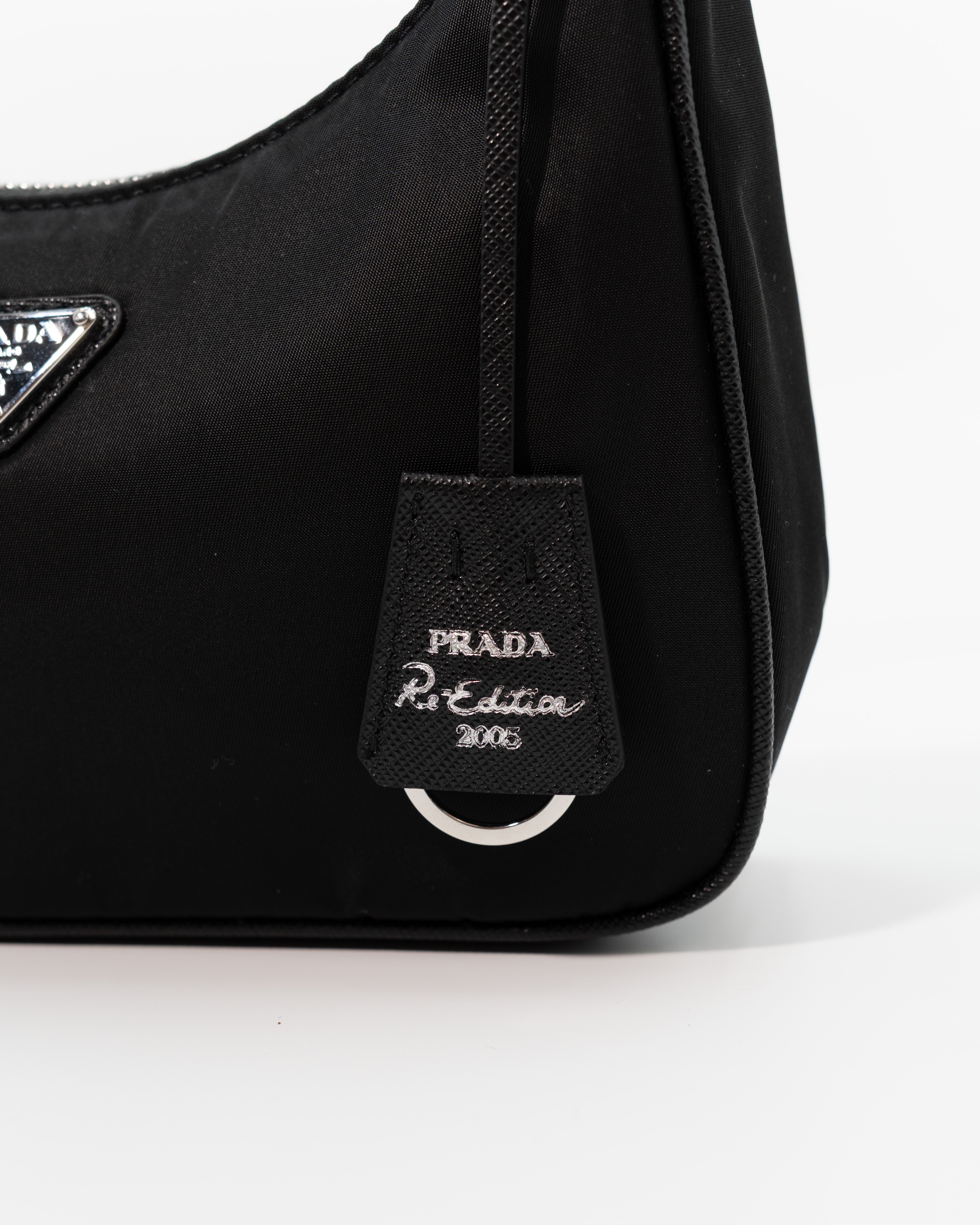 Prada Mini Re-Edition 2005 Black Nylon Bag - Authentic Used