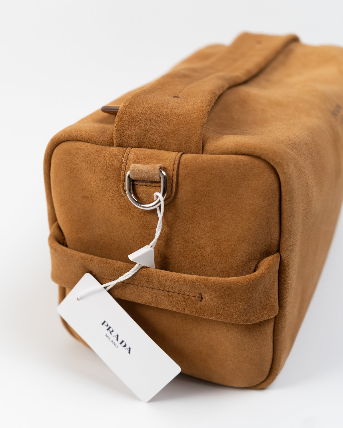 Prada Borsa Shoulder Bag Pelle Scamosciata Cannella pre-owned certificata - Aurea Luxury Lab