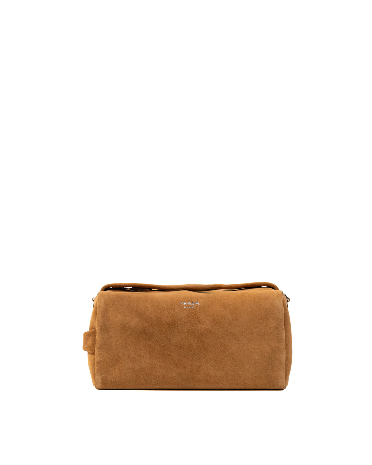 Prada Borsa Shoulder Bag Pelle Scamosciata Cannella usata autentica - Aurea Luxury Lab