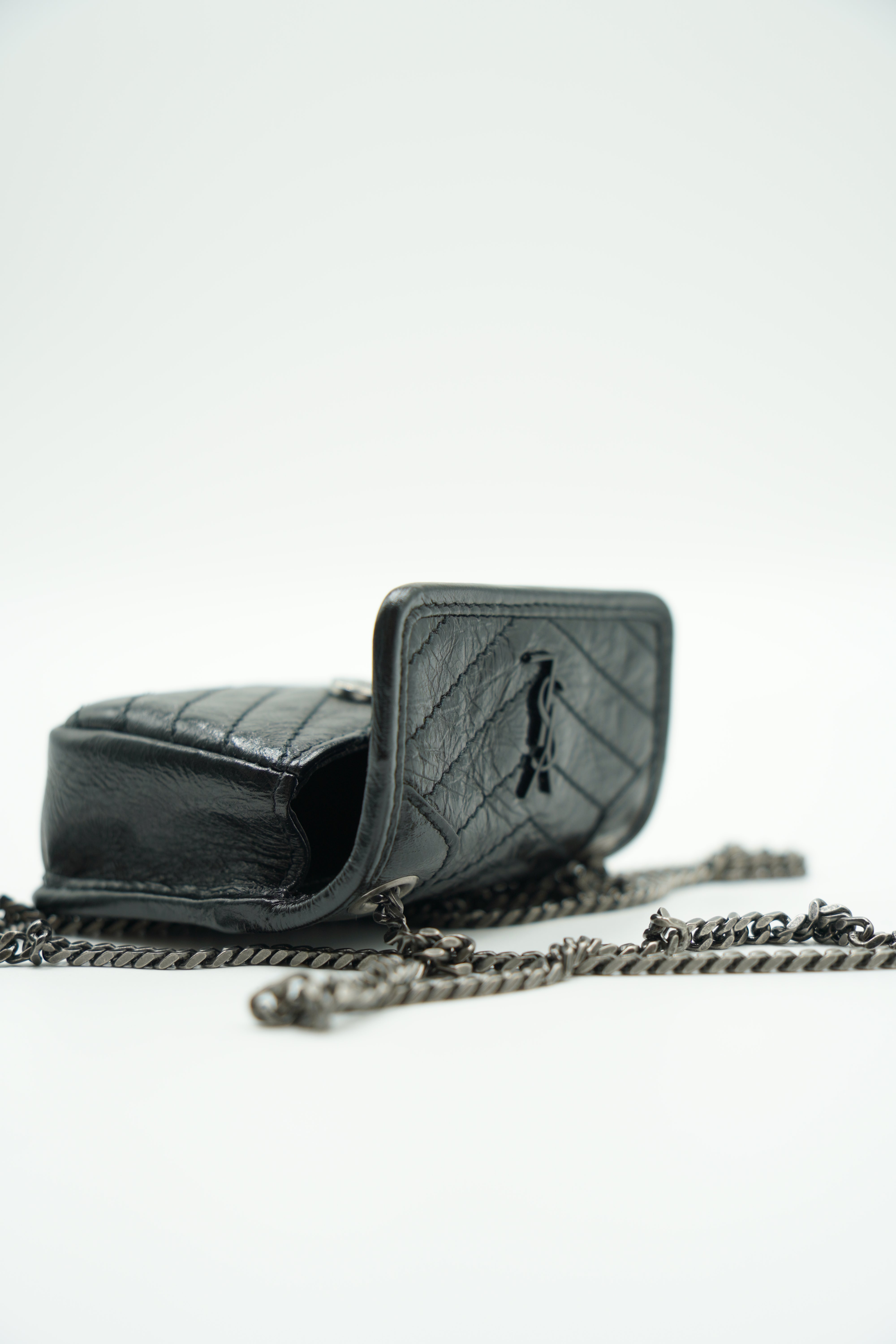 Saint Laurent Micro Niki AirPods Case - Authentic Pre-Owned | Aurea