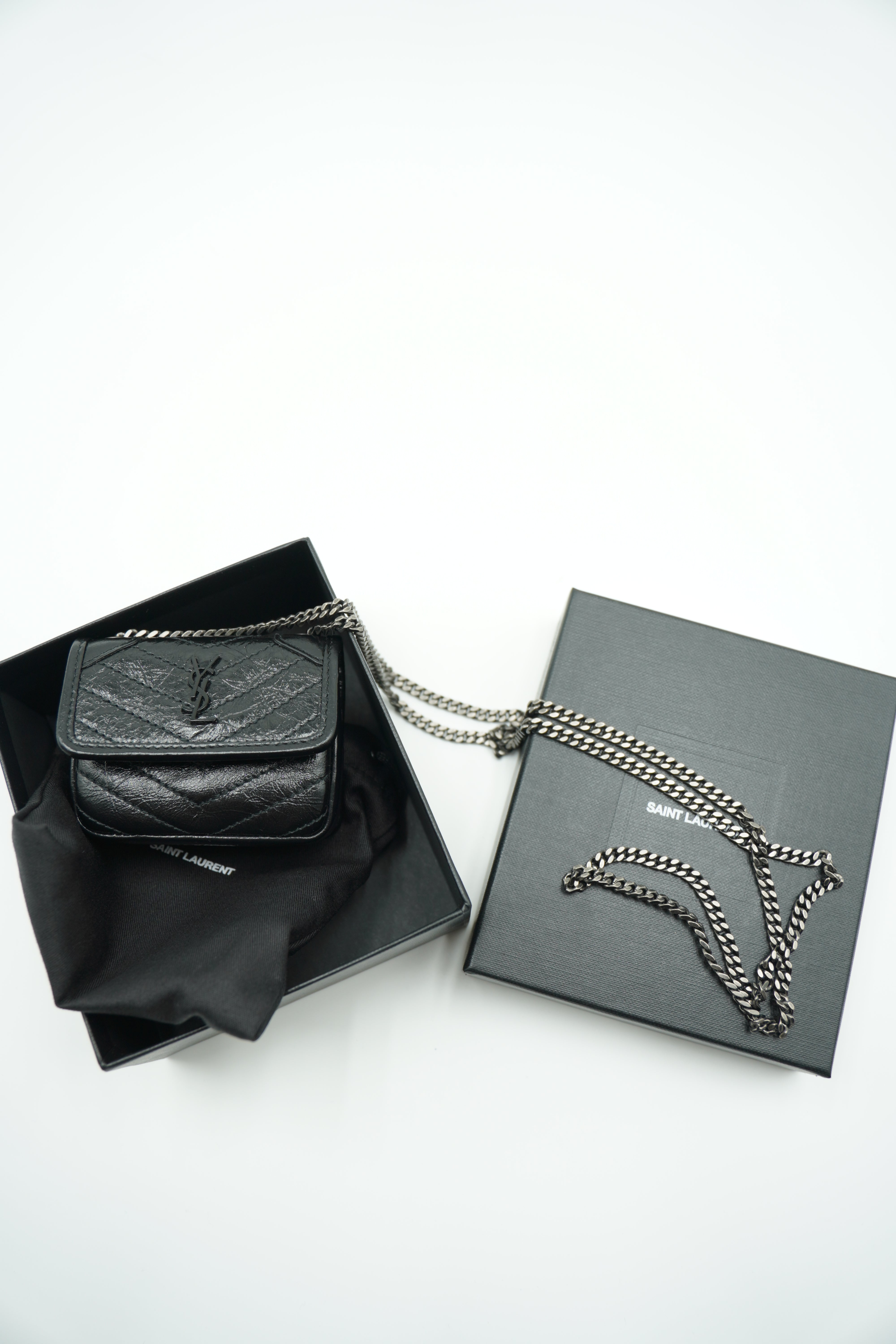 Saint Laurent Micro Niki Airpods Case