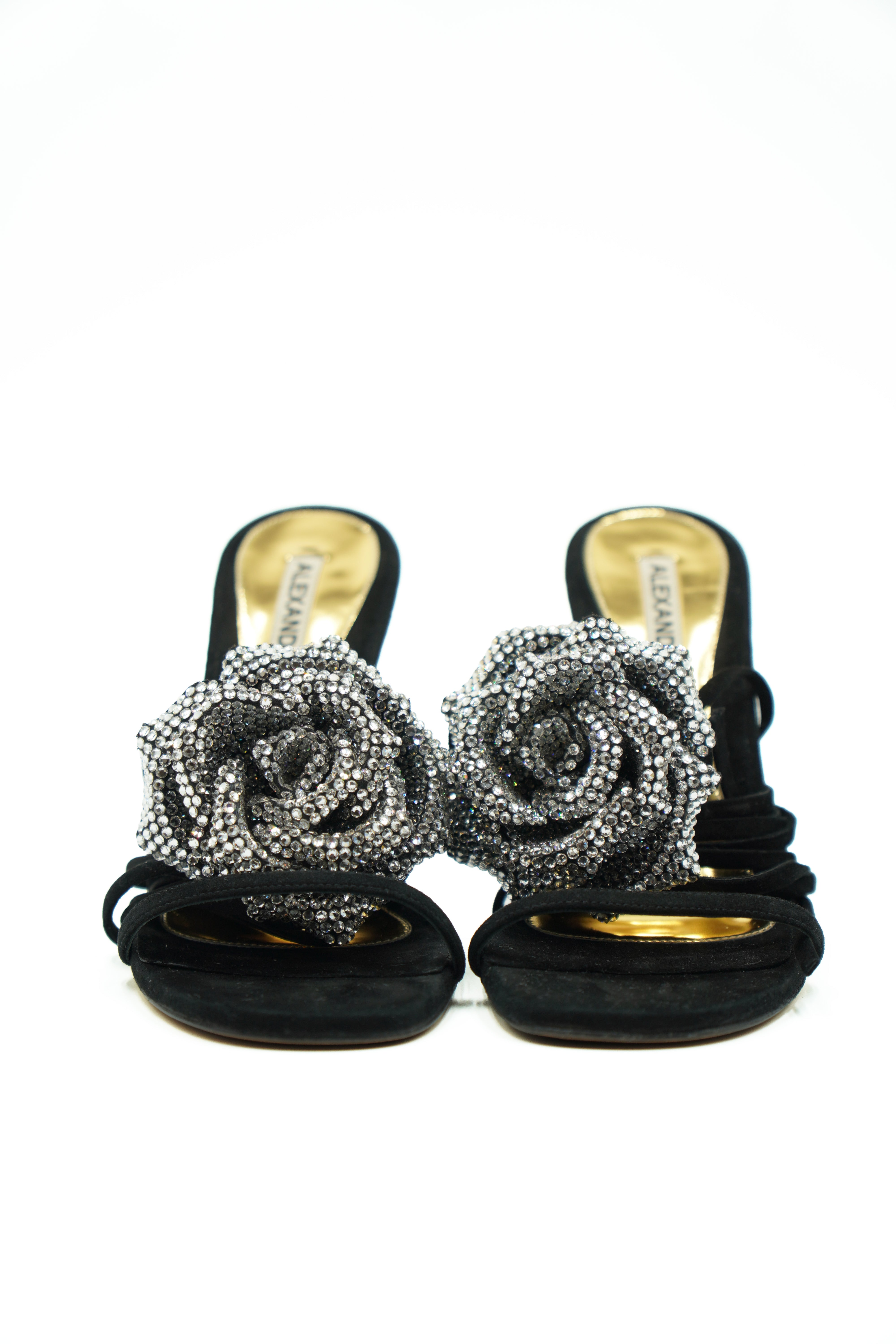Sandali Alexandre Vauthier fiore in strass