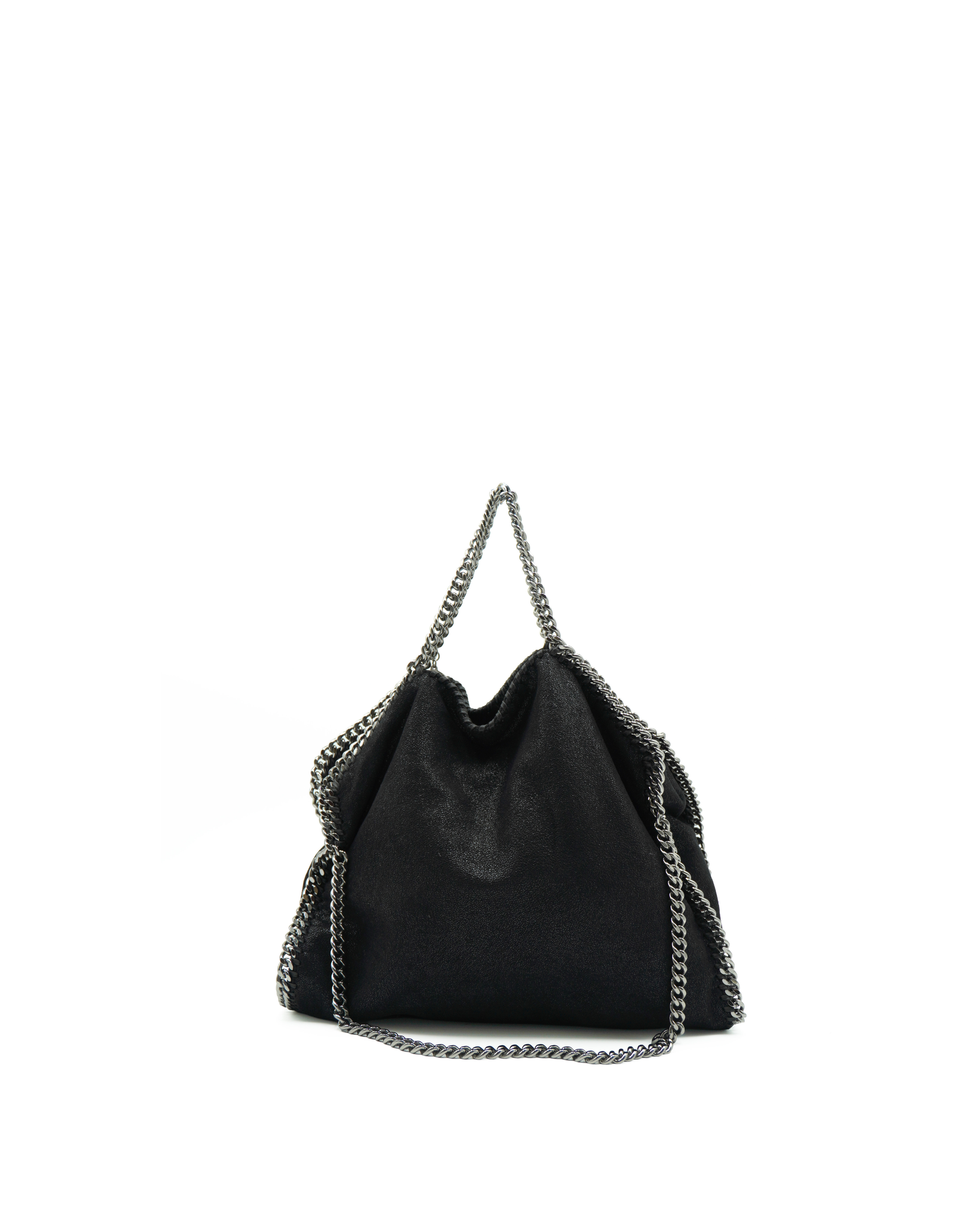 Stella McCartney Black Foldable Falabella Tote Bag - Authentic Used