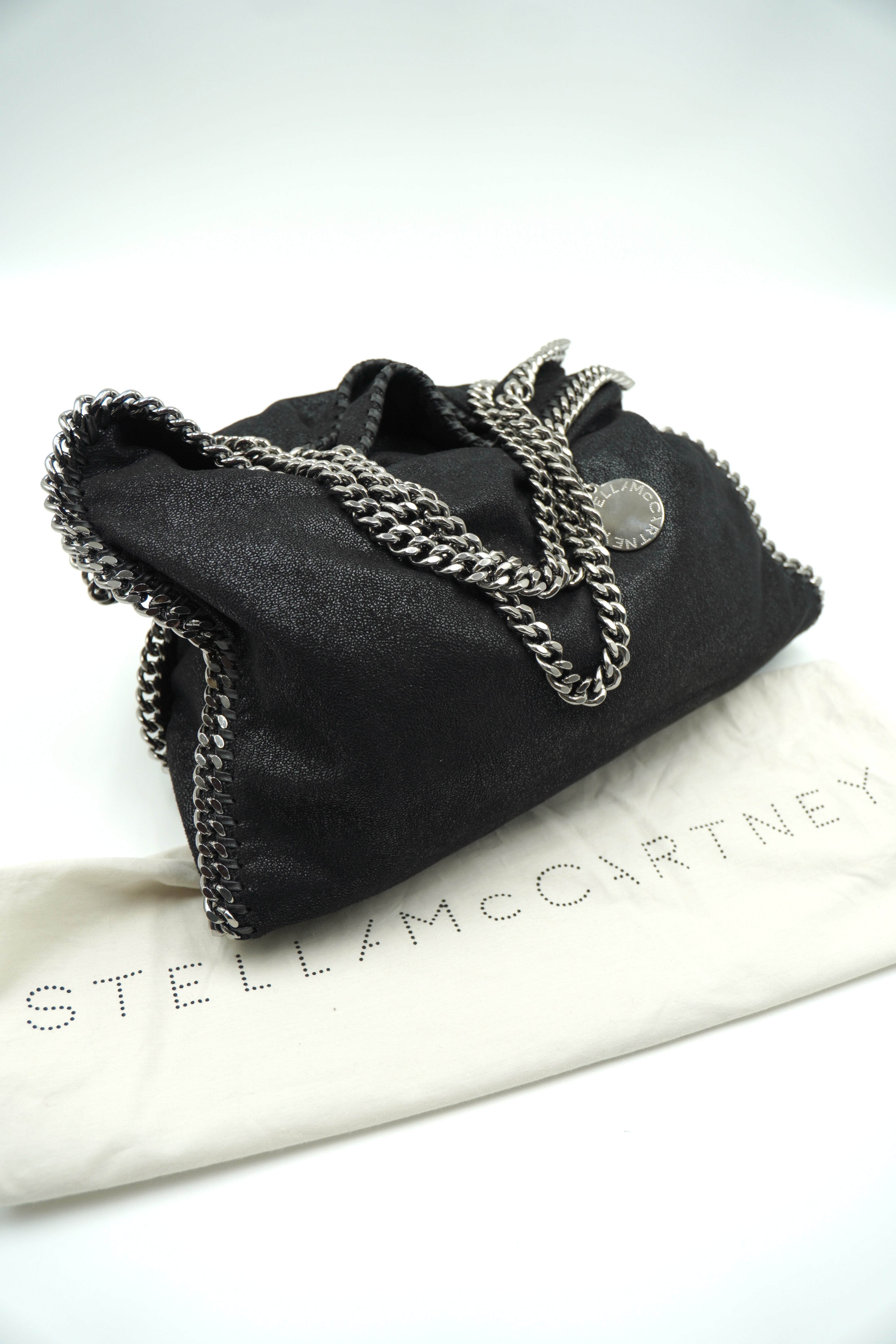 Stella McCartney Borsa Tote Falabella Pieghevole Nera - Usata Autentica