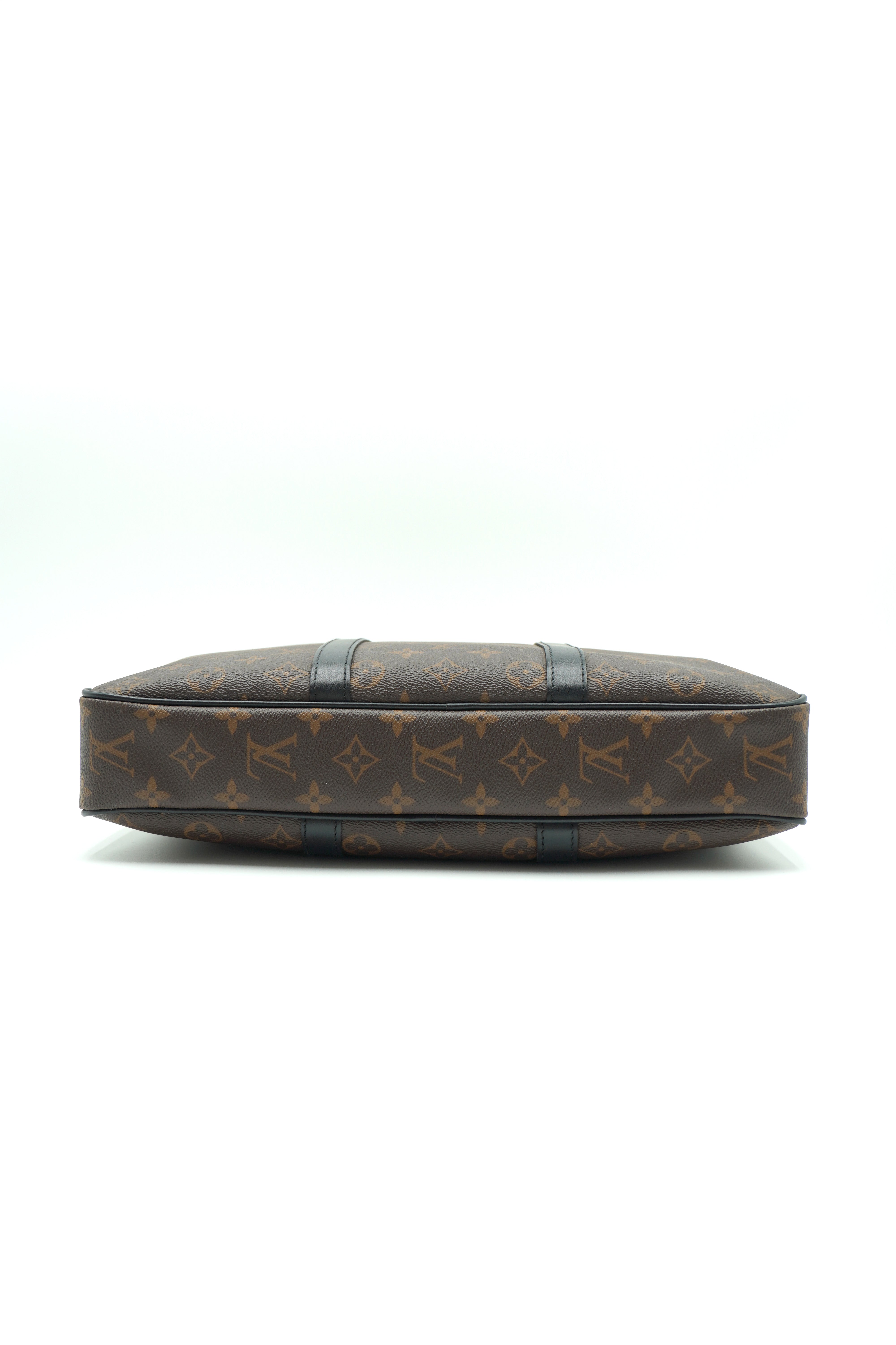 Louis Vuitton Porte-Documents Voyage PM Bag Monogram Macassar - Authentic Pre-owned