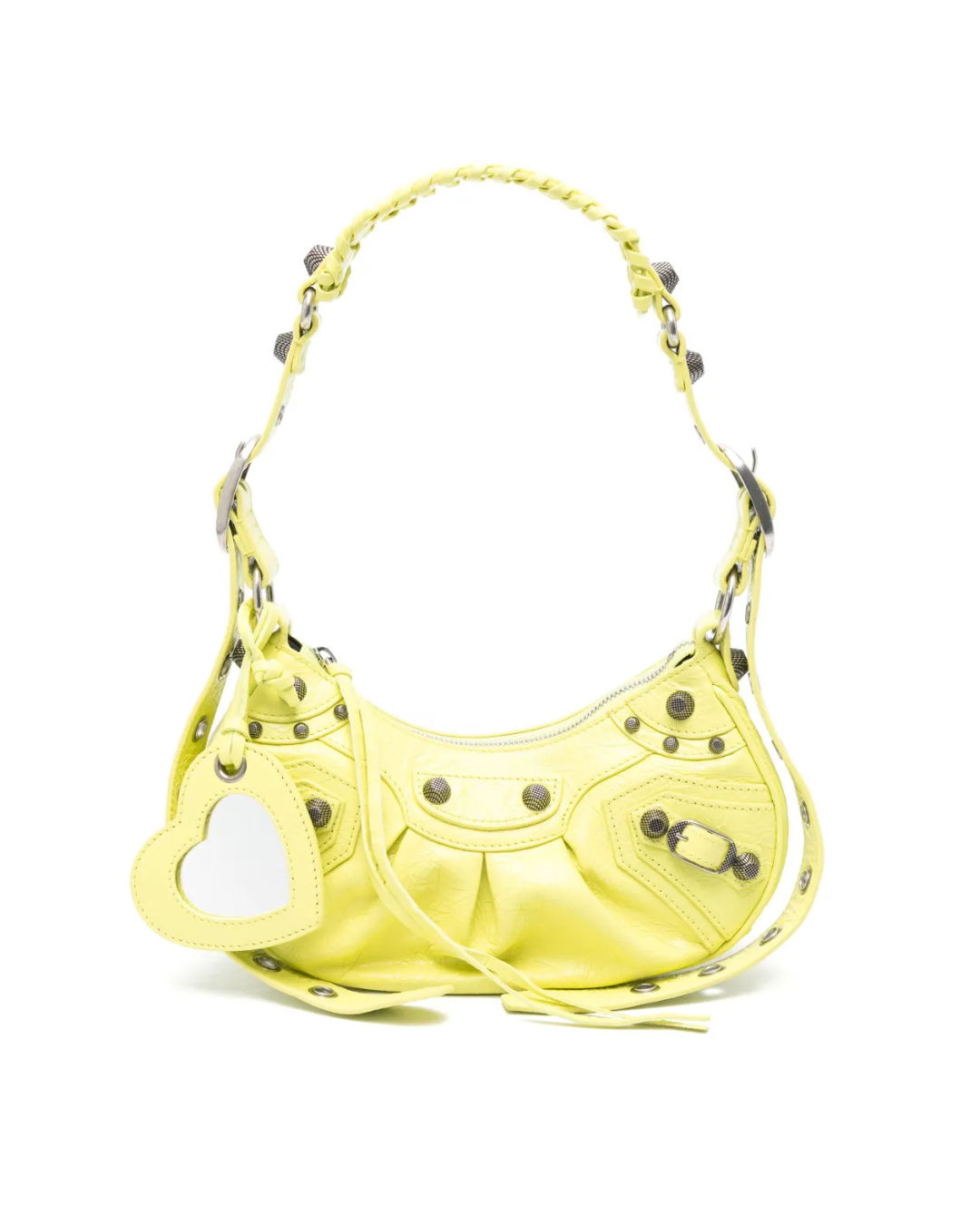 Balenciaga Borsa La Cagole XS pelle lime