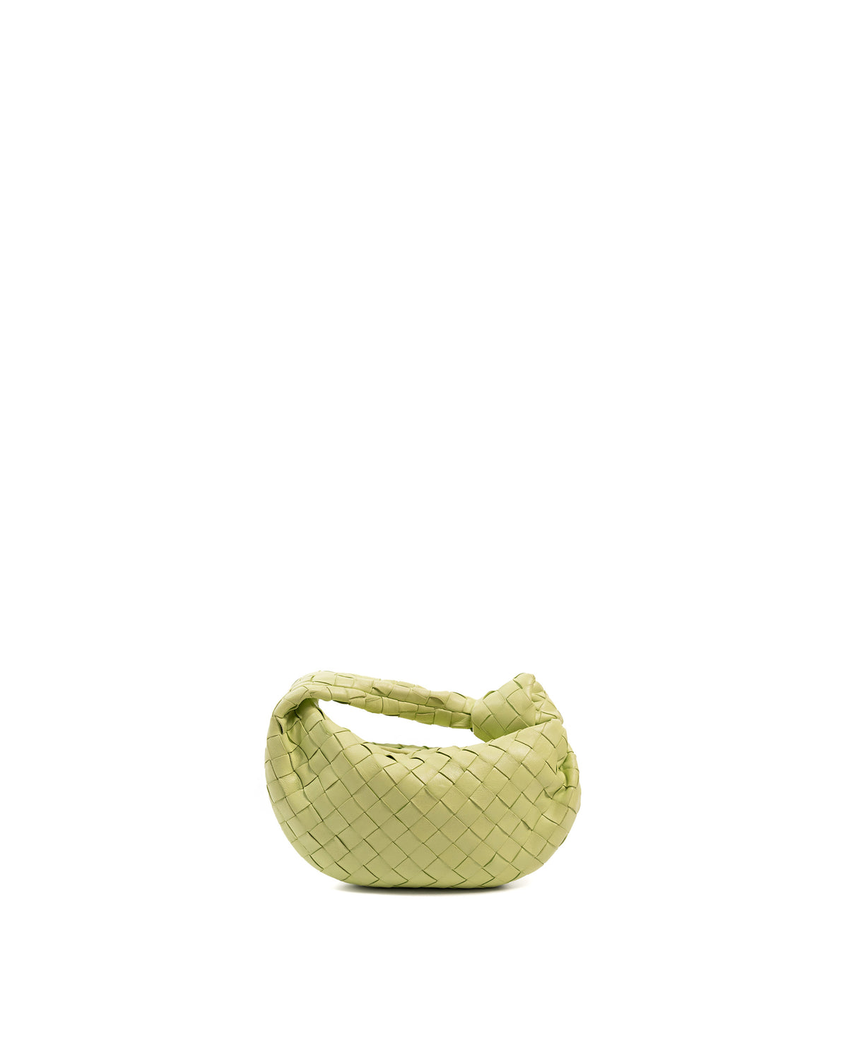 Bottega Veneta Borsa Mini Jodie Pelle Intrecciato Verde Pistacchio usata autentica - Aurea Luxury Lab