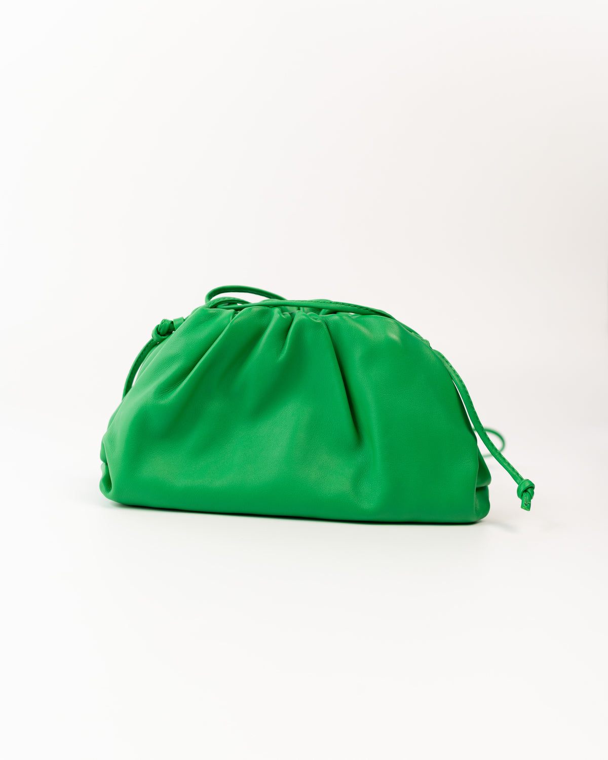 Bottega Veneta Borsa Mini Pouch Pelle Verde usata autentica - Aurea Luxury Lab
