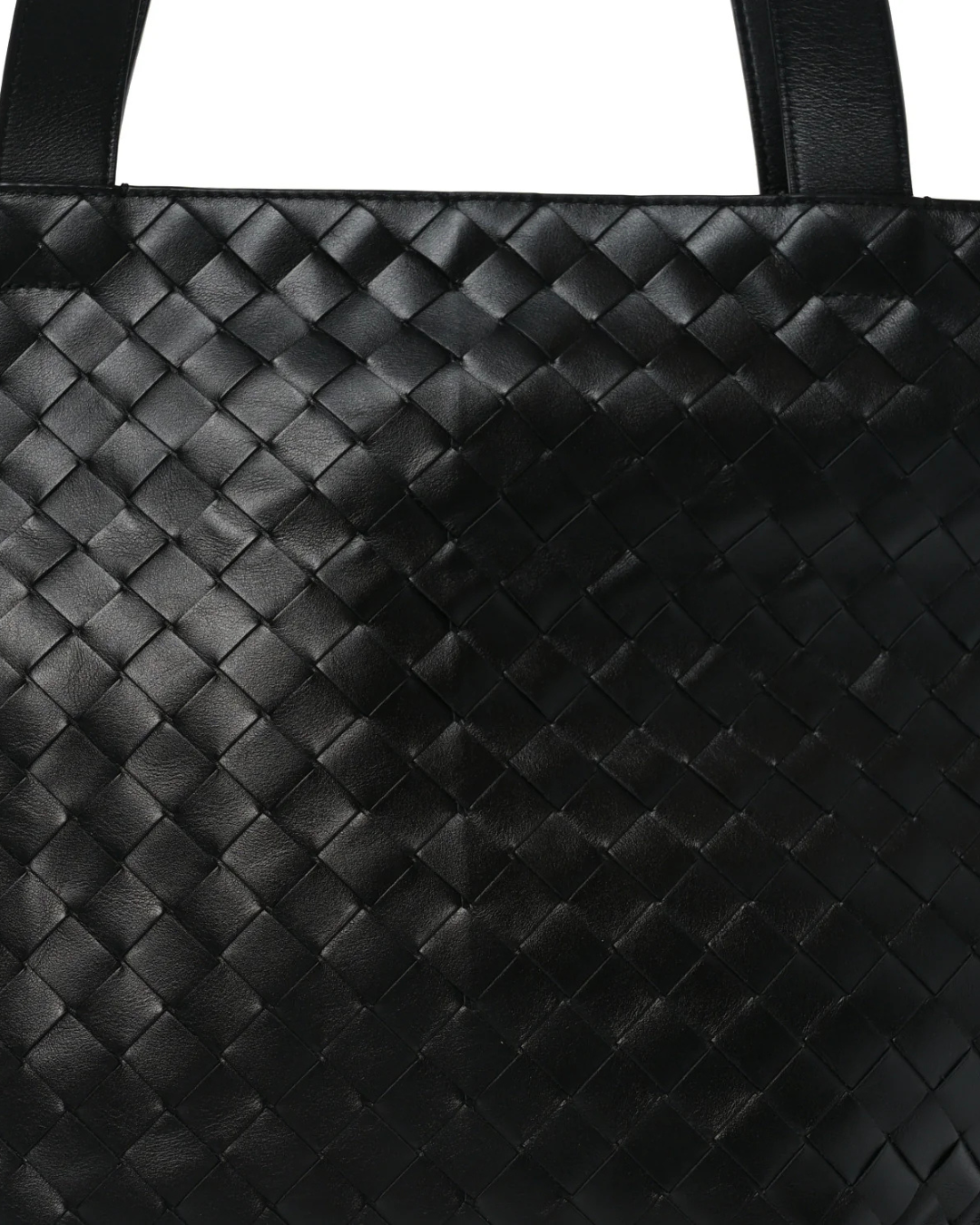 Bottega Veneta Borsa Tote Intrecciato Zipped Pelle Nera pre-owned autentica - Aurea Luxury Lab