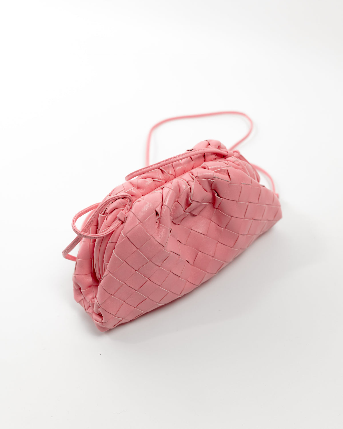 Bottega Veneta Borsa Mini Pouch Pelle Intrecciato Rosa pre-owned certificata - Aurea Luxury Lab