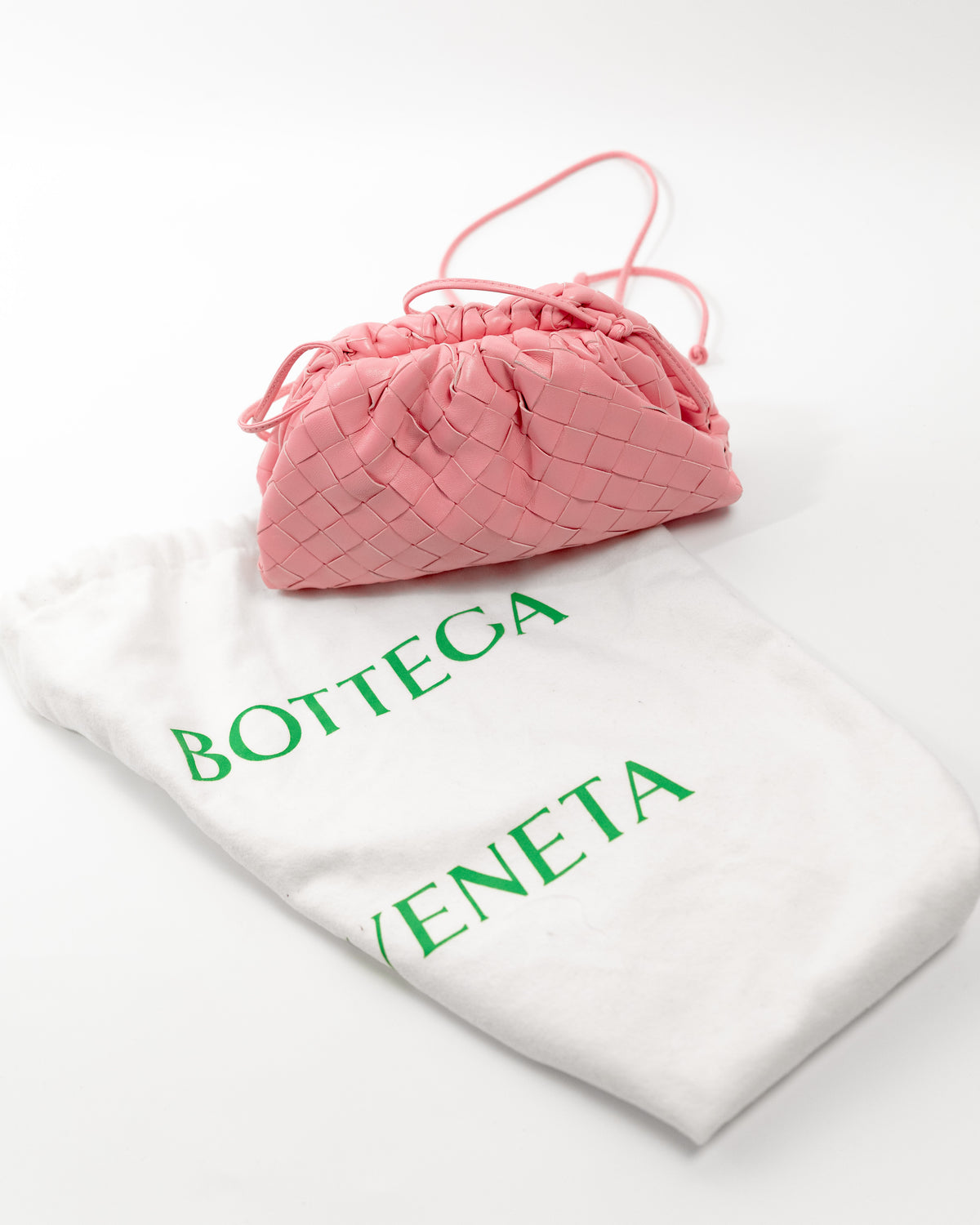 Bottega Veneta Borsa Mini Pouch Pelle Intrecciato Rosa pre-owned certificata - Aurea Luxury Lab