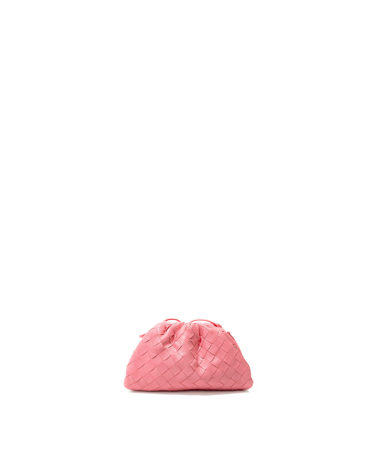 Bottega Veneta Borsa Mini Pouch Pelle Intrecciato Rosa usata autentica - Aurea Luxury Lab
