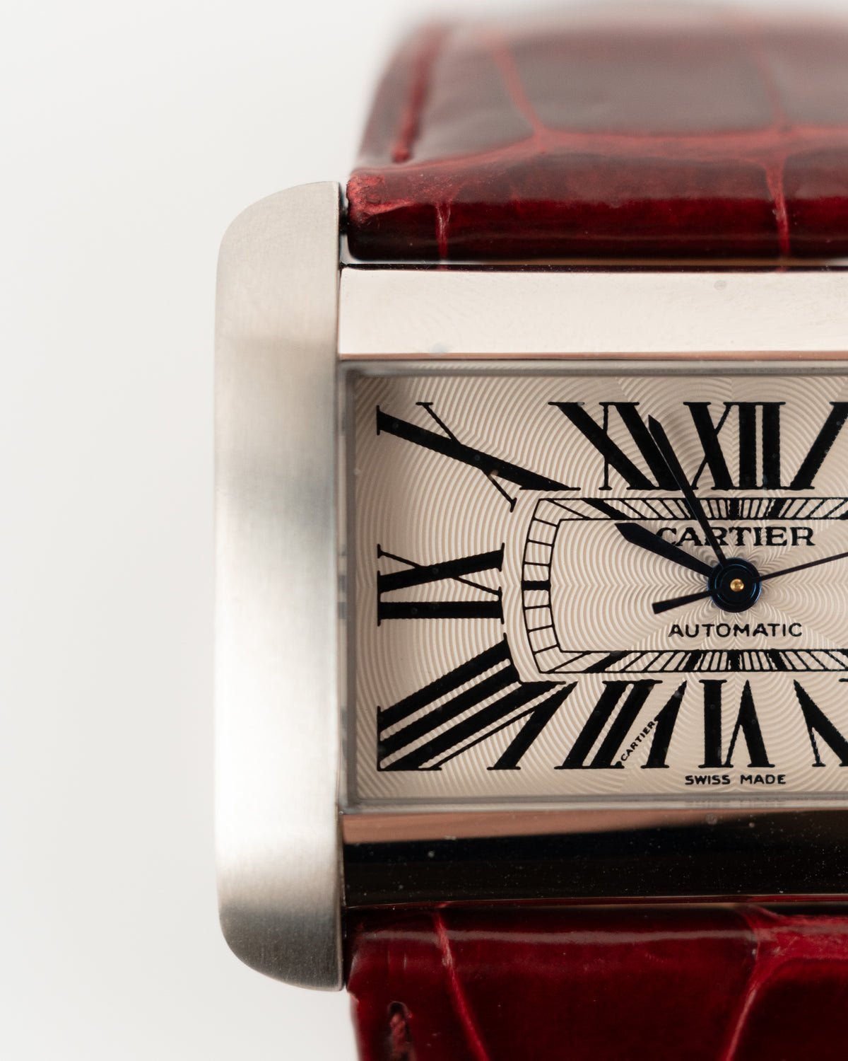 Cartier Orologio Tank Divan Automatic 2612 Acciaio Cinturino Alligatore pre-owned selezionato - Aurea Luxury Lab