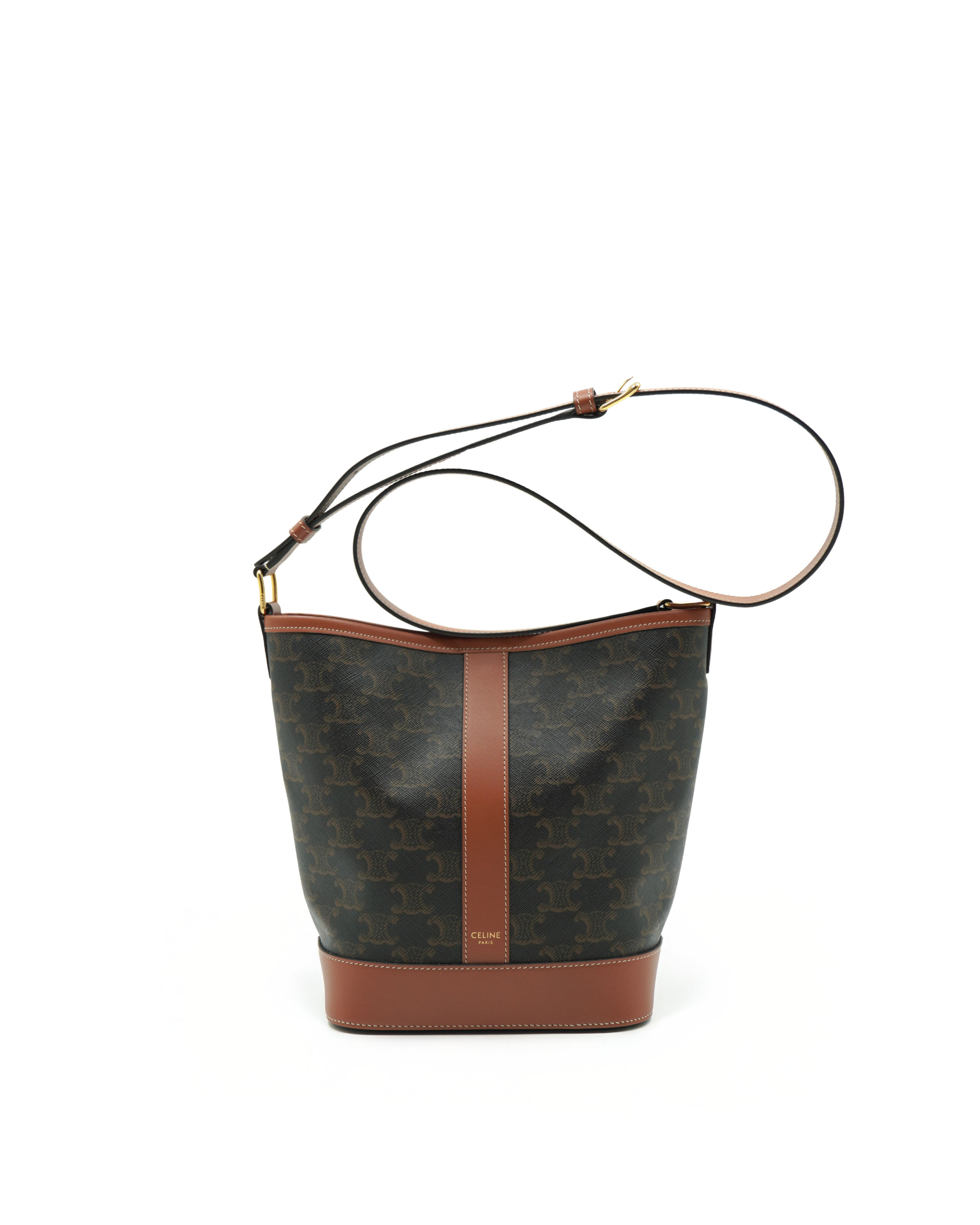 Celine Borsa Secchiello Triomphe Tela e Pelle Small