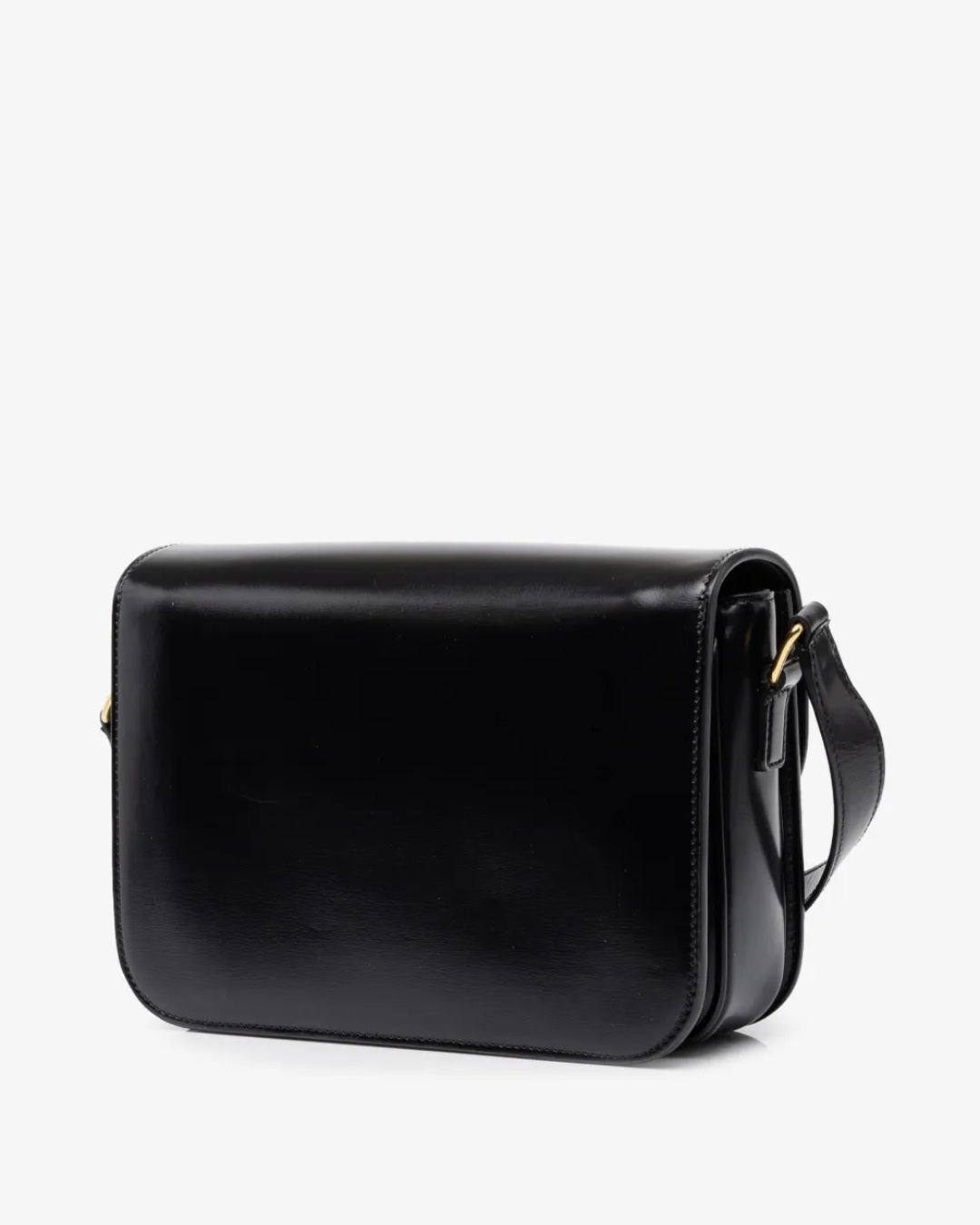 Celine Borsa Triomphe Classique Pelle di Vitello Lucida Nera come nuova certificata - Aurea Luxury Lab