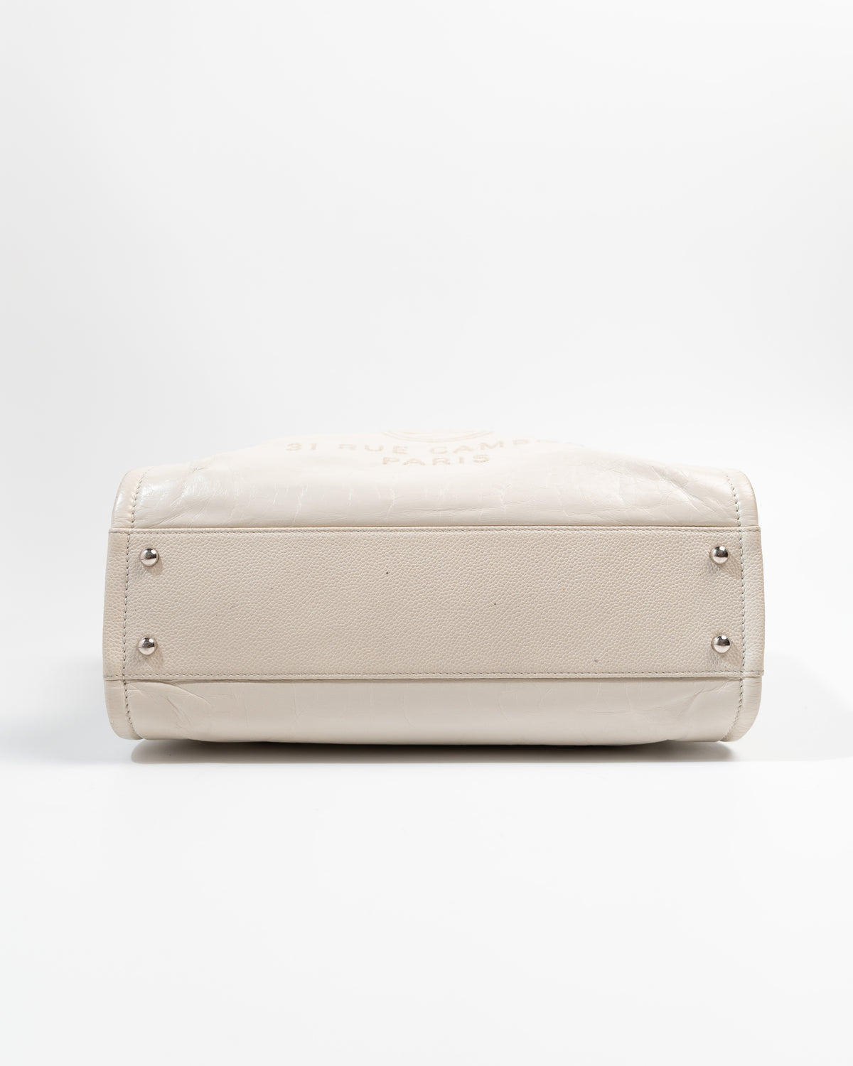 Chanel Borsa Deauville Pelle Beige borsa usata autentica - Aurea Luxury Lab