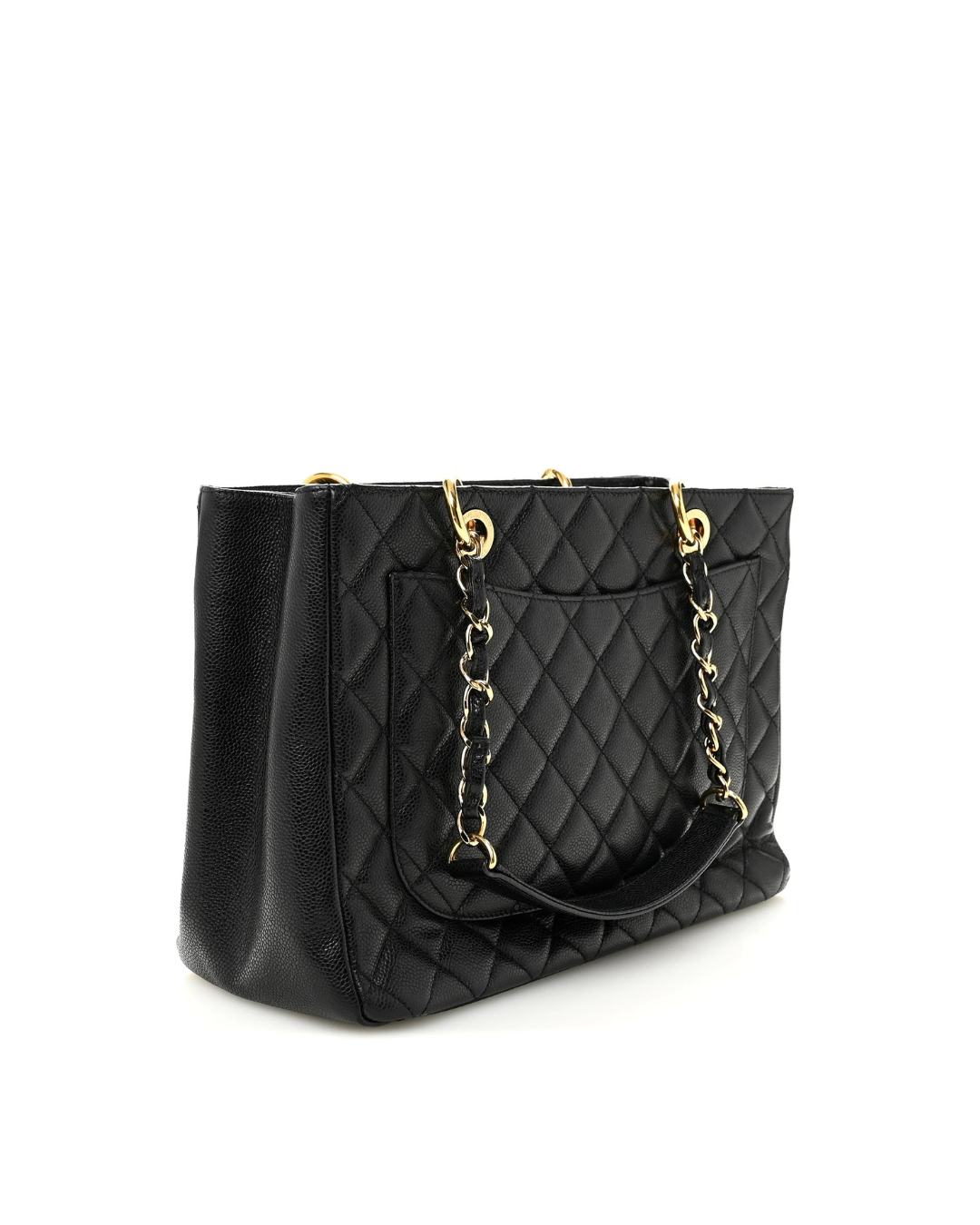 Chanel Borsa Grand Shopping Tote GST Pelle Caviar Nera borsa usata autentica - Aurea Luxury Lab