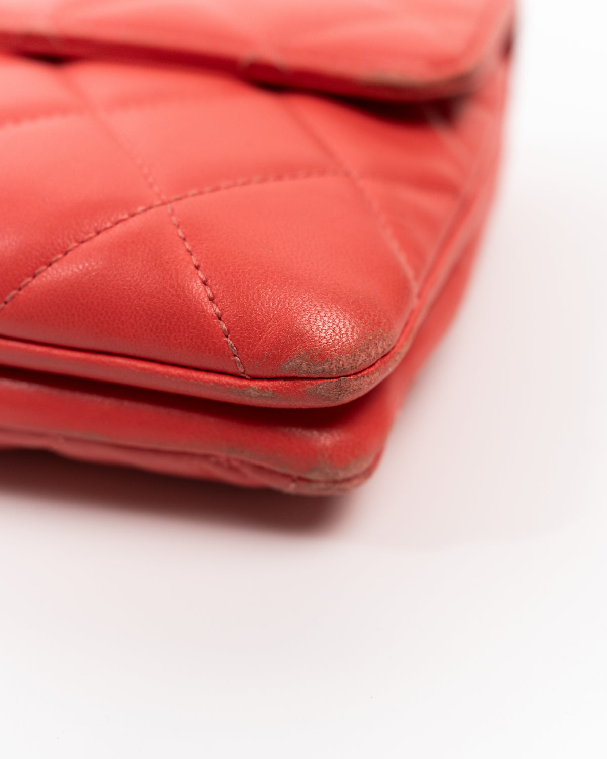 Chanel Borsa Trendy CC Pelle Trapuntata Rosso Corallo usata autentica - Aurea Luxury Lab