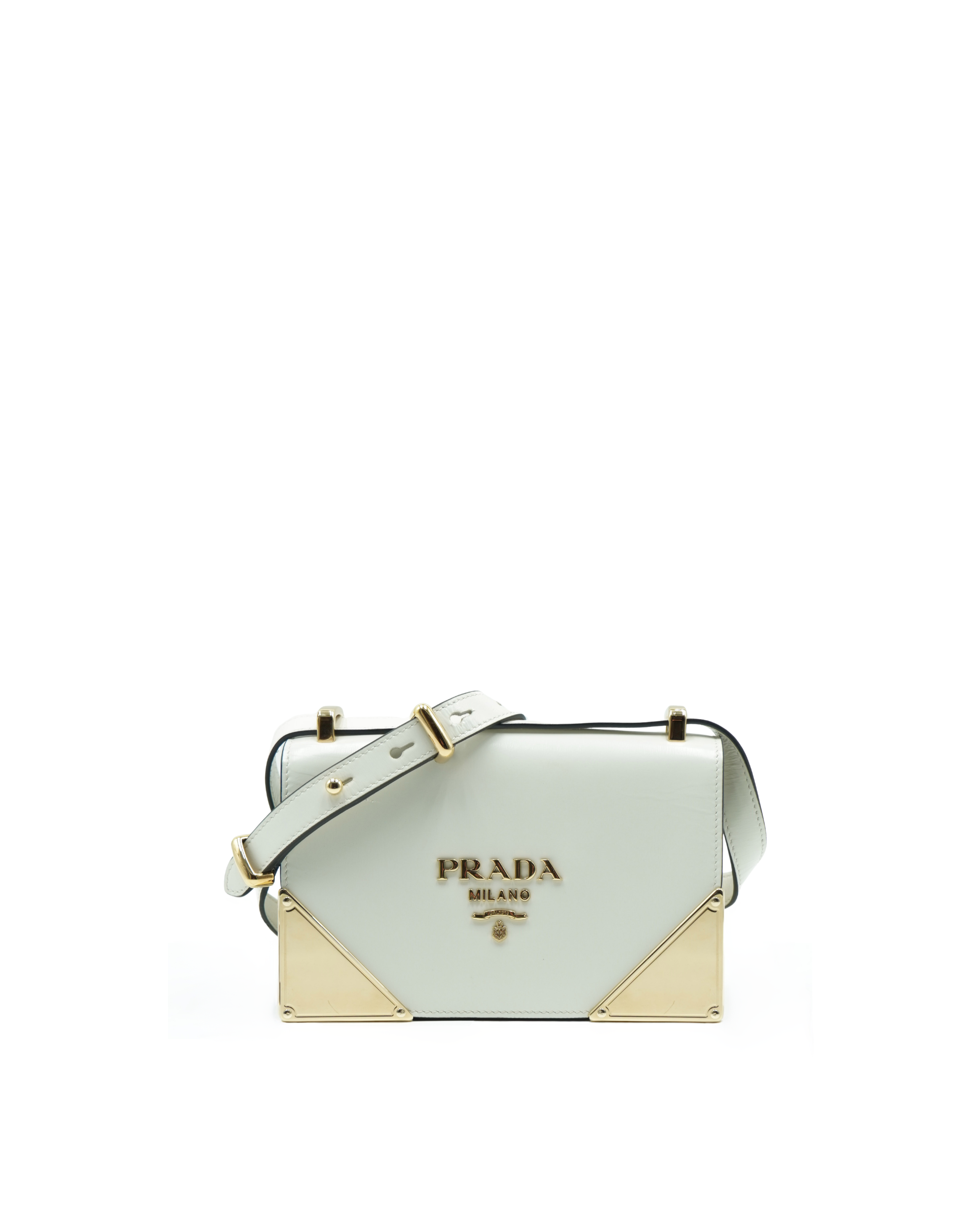 Prada Borsa Tracolla Pelle Bianco - Usato Autentico