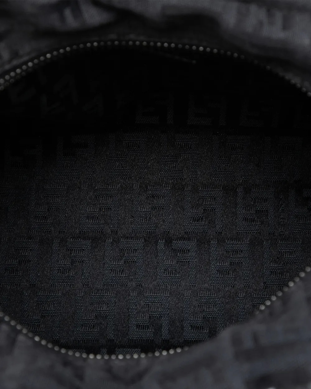 Fendi Borsa Mini Tote Zucchino Tela Nera second hand luxury - Aurea Luxury Lab