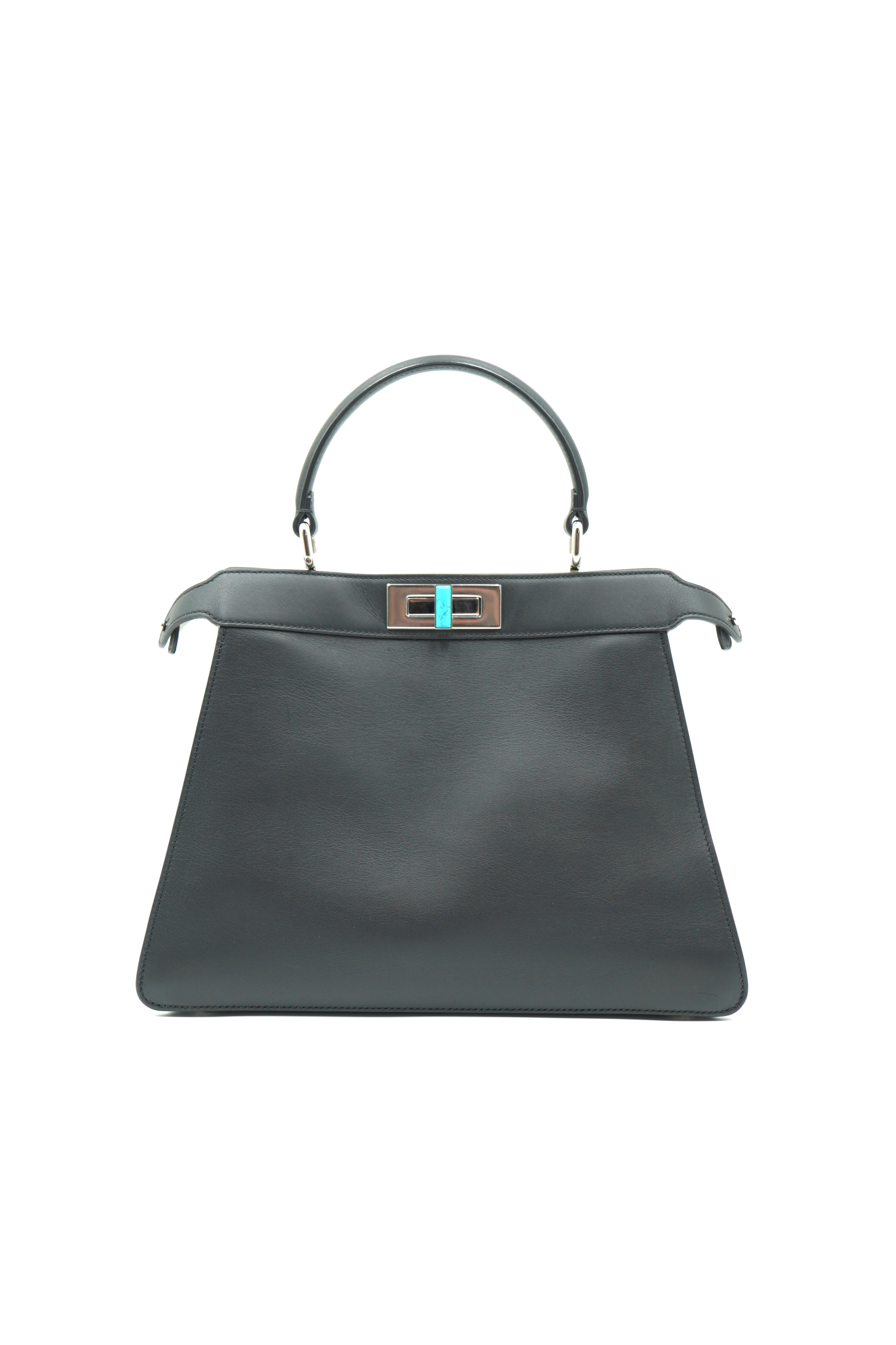 Fendi Large Black Leather Peekaboo Bag Limited Edition - Pre-owned Authentic