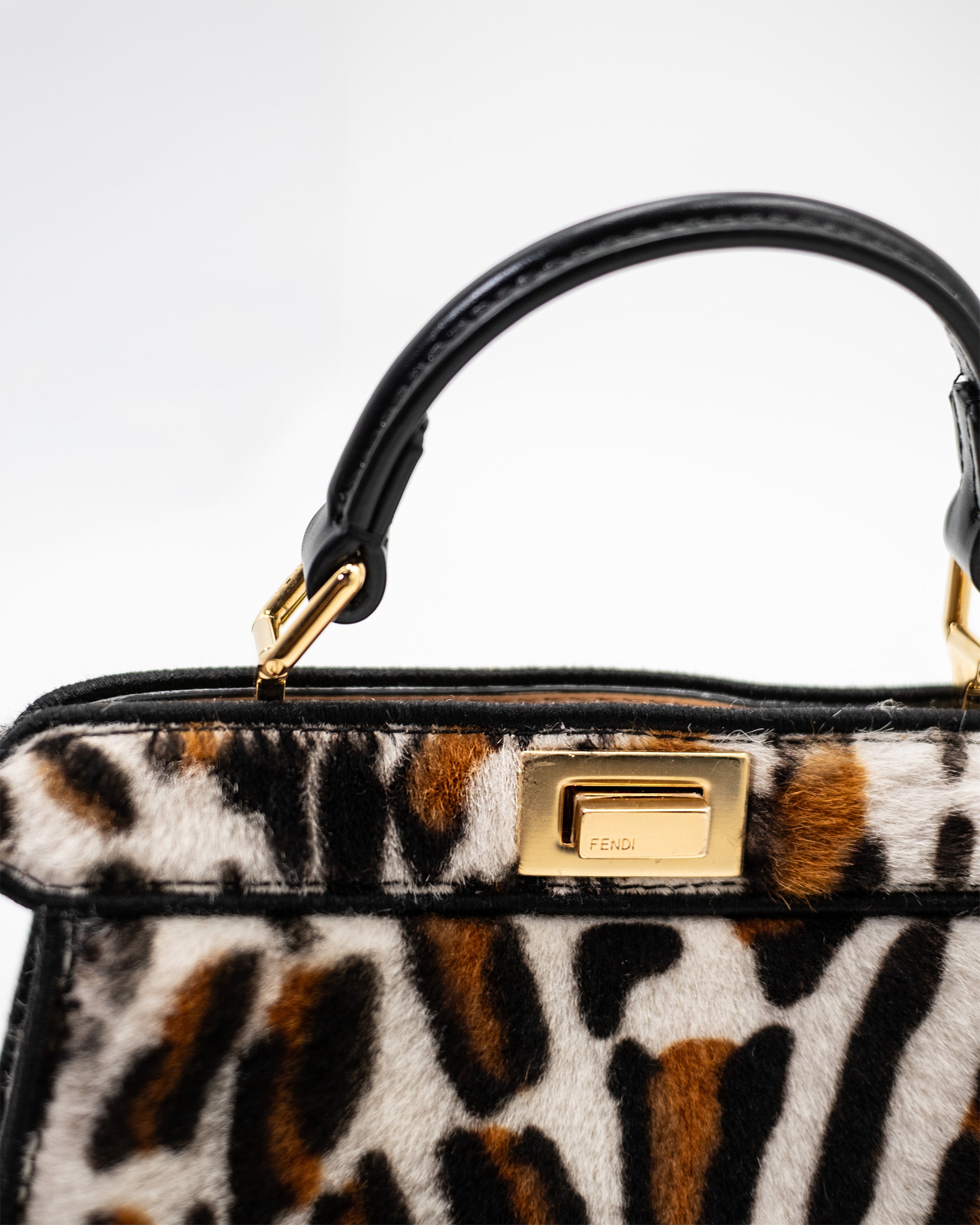 Fendi Peekaboo ISeeU Petite Pony Effect Bag — Authentic Pre-owned