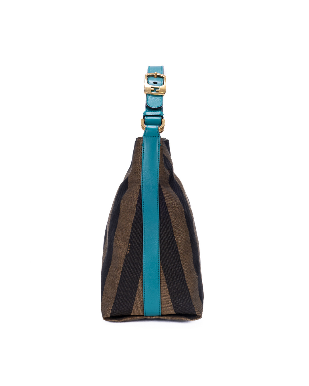 Fendi Borsa Hobo Pequin Tela Righe - Usata Autentica