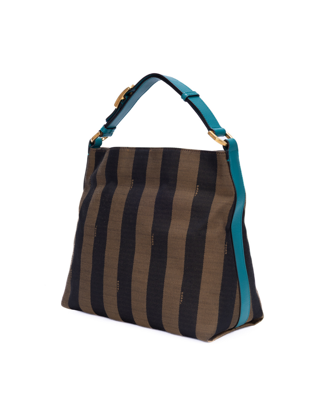 Fendi Borsa Hobo Pequin Tela Righe - Usata Autentica