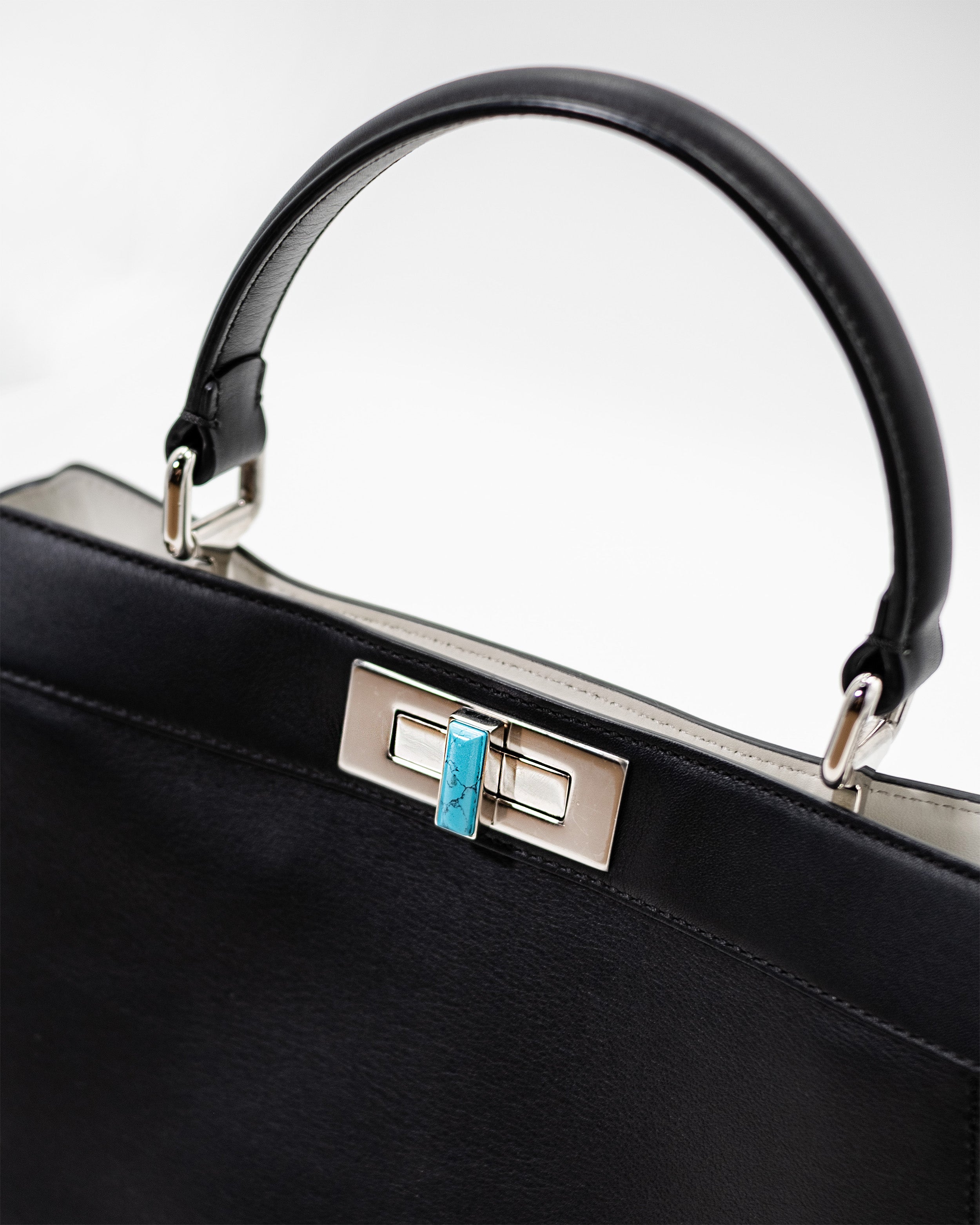 Fendi Sac Peekaboo Grand Cuir Noir Édition Limitée — Pre-owned Authentique