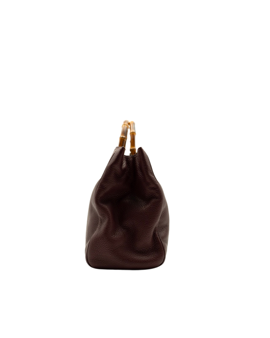 Gucci Tote Bag Bamboo Burgundi - Aurea Luxury Lab