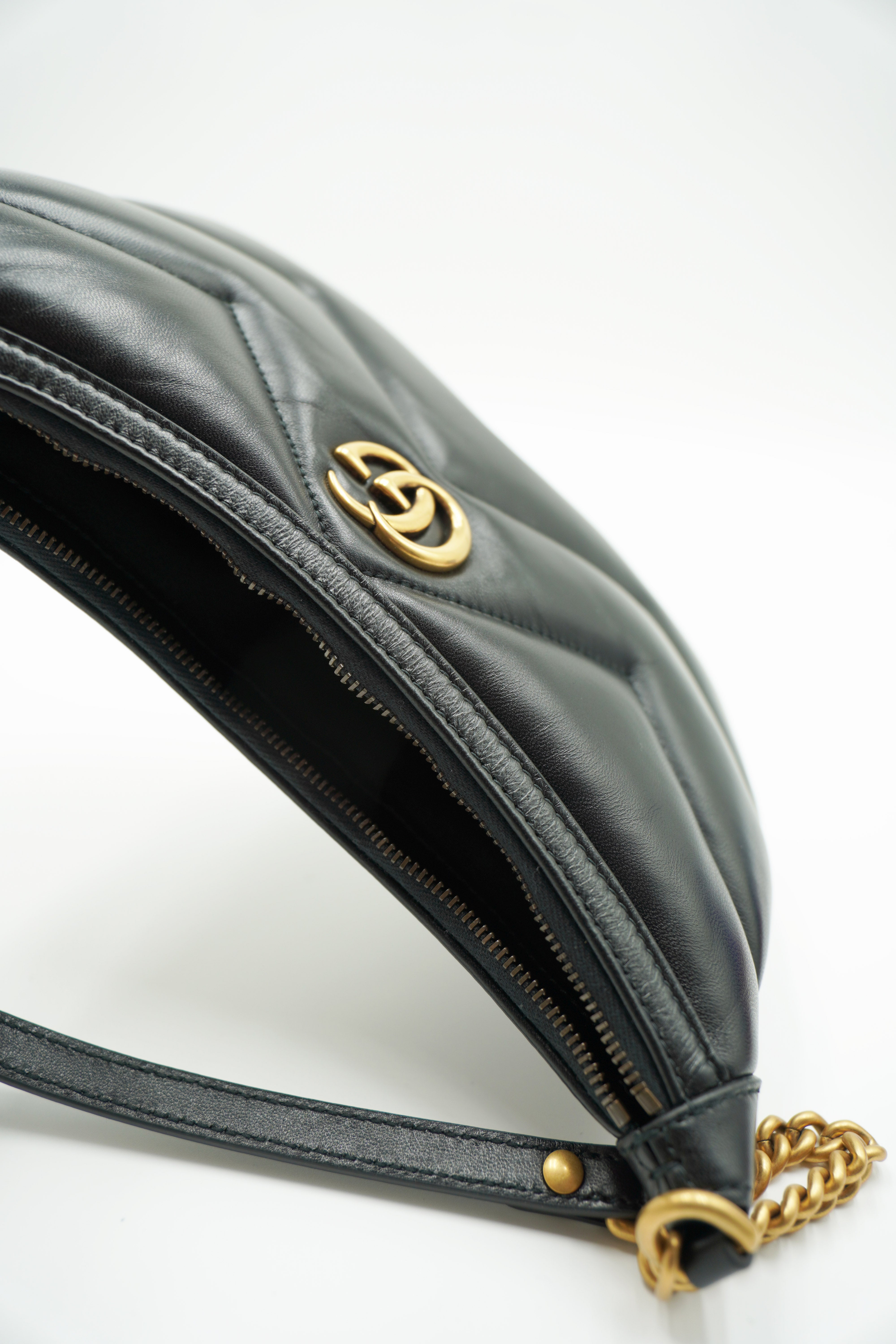 Gucci Borsa A Spalla Marmont Pelle Nera - Usato Autentico