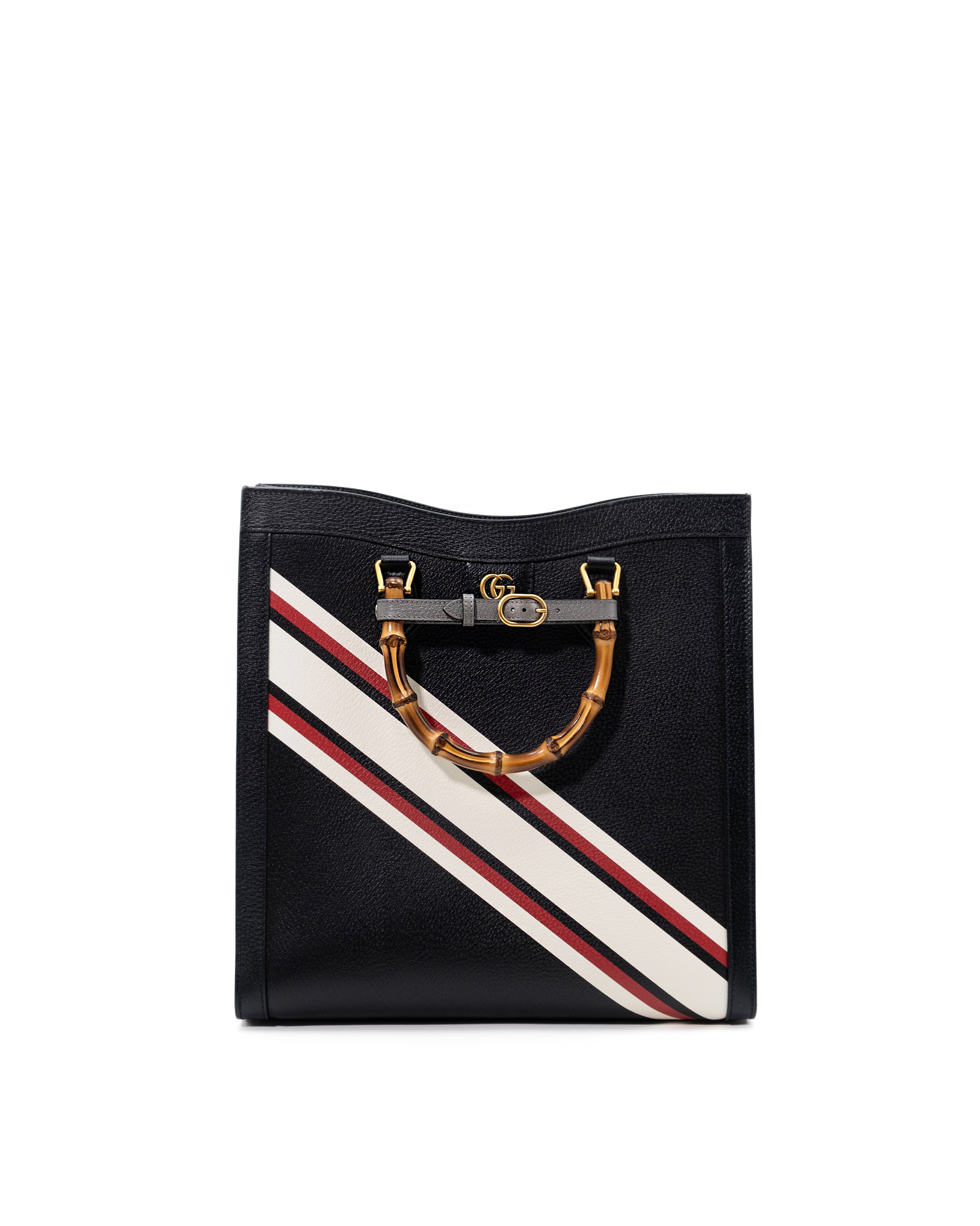 Gucci Borsa Tote Diana Bamboo Large Pelle Nera Edizione Limitata — Pre-owned Autentica