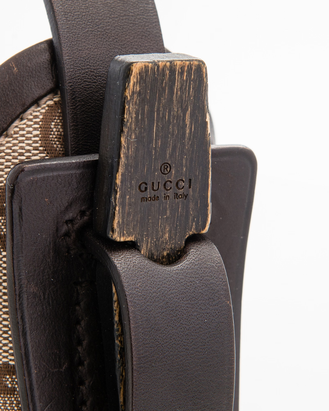 Gucci Borsa Hobo Tela GG Monogram Marrone second hand luxury - Aurea Luxury Lab