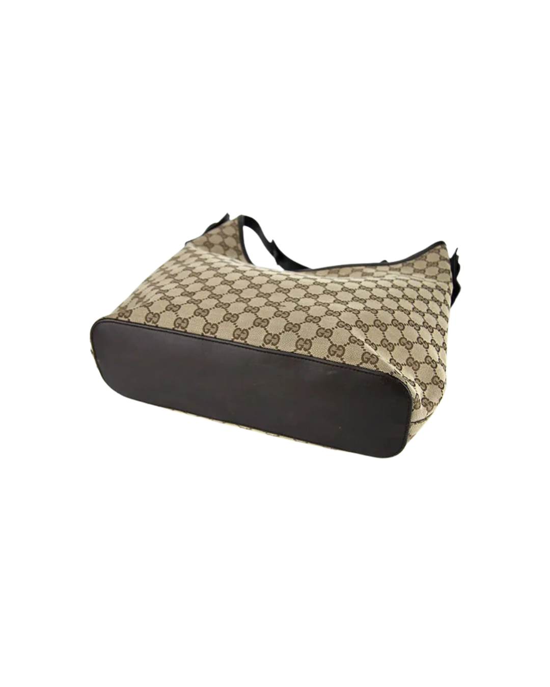 Gucci Borsa Hobo Tela GG Monogram Marrone interno usata autentica - Aurea Luxury Lab