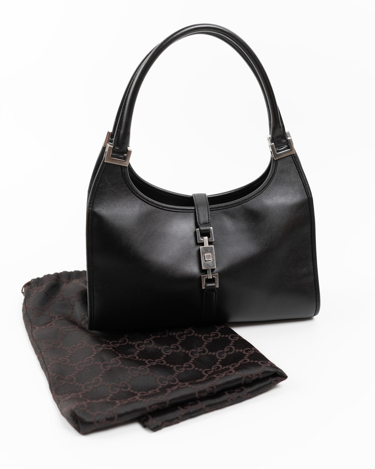 Gucci Borsa Jackie Vintage Pelle Nera — Pre-owned Autentica