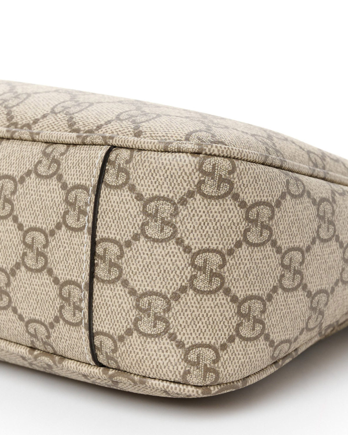 GG Supreme Monogram Emblem Borsa Media Beige - Usato Autentico