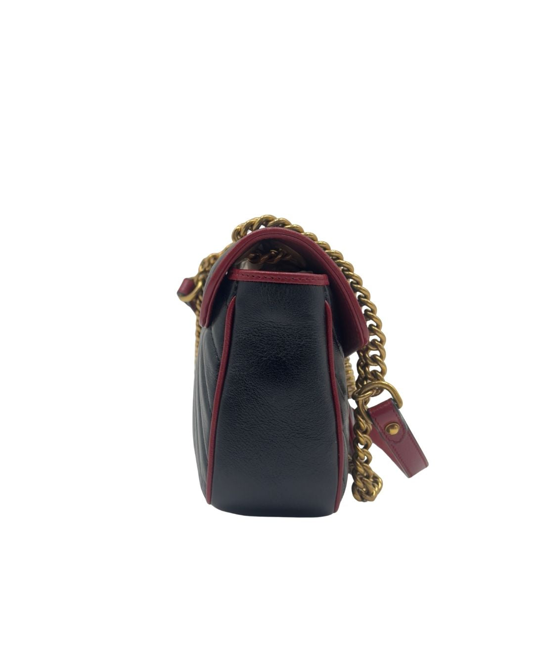 Gucci Borsa GG Marmont Pelle Matelassé Nera usata autentica certificata - Aurea Luxury Lab
