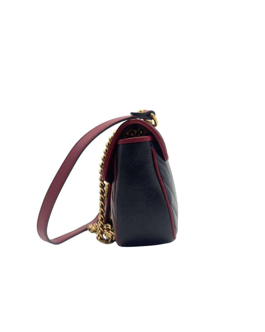 Gucci Borsa GG Marmont Pelle Matelassé Nera second hand certificata - Aurea Luxury Lab