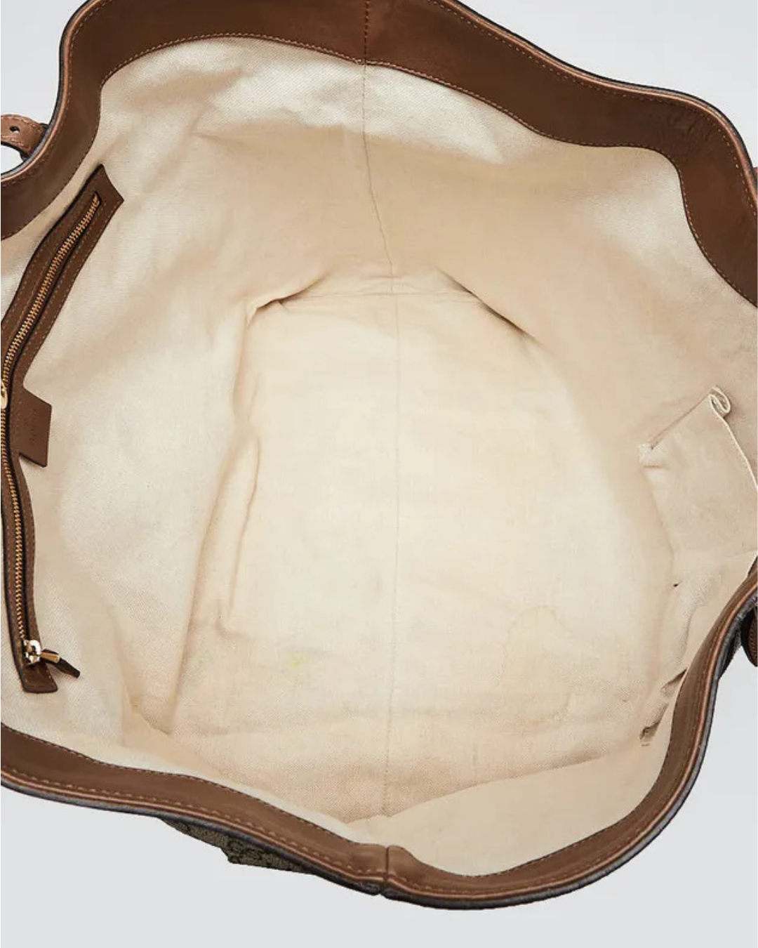 Gucci Borsa Shopper Tela GG Supreme Beige e Marrone pre-owned certificata - Aurea Luxury Lab