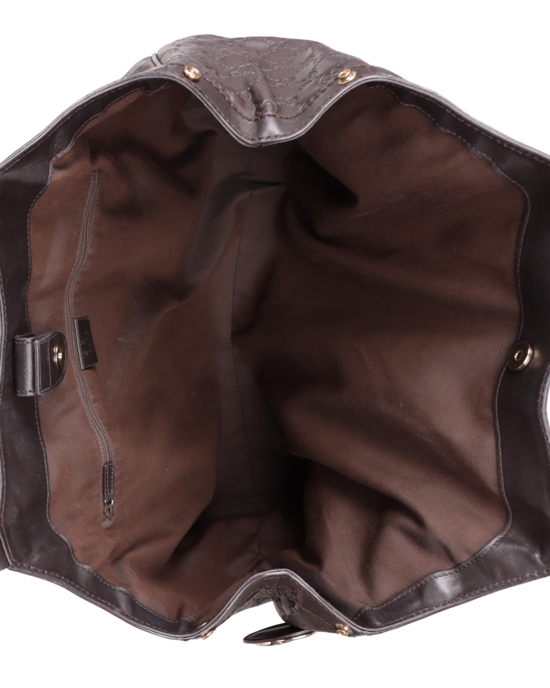 Gucci Borsa Sukey Grande Pelle Guccissima Marrone - Usata autentica