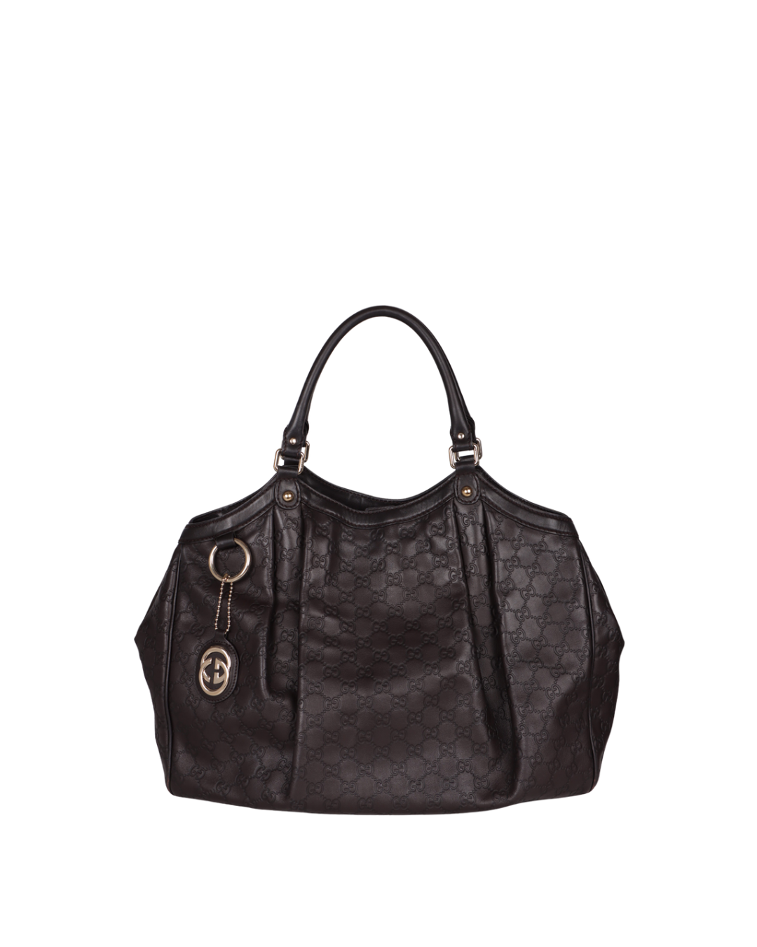 Gucci Borsa Sukey Grande Pelle Guccissima Marrone - Usata autentica