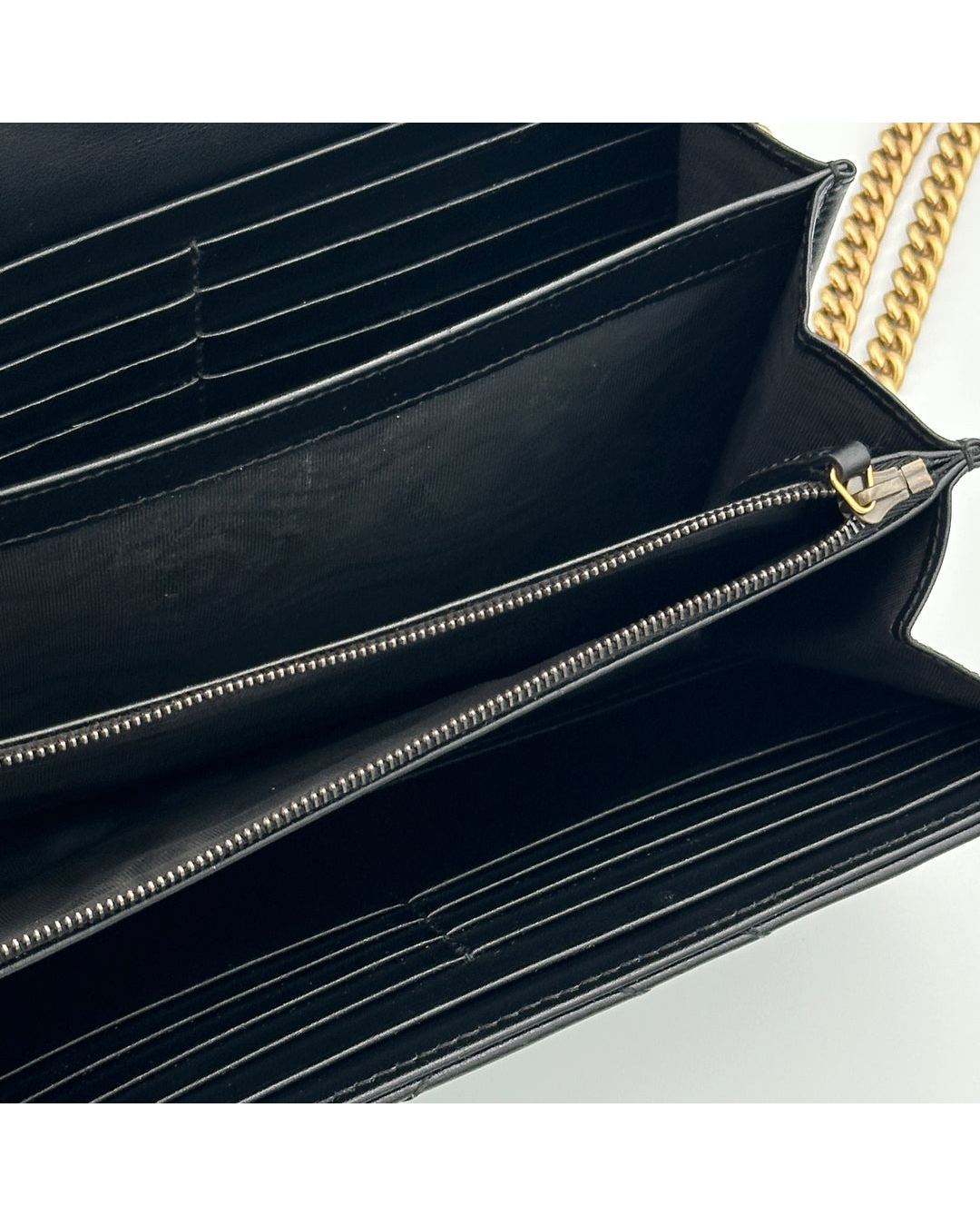 Gucci Borsa Marmont Maxi Wallet On Chain Pelle Nero - Usato Autentico