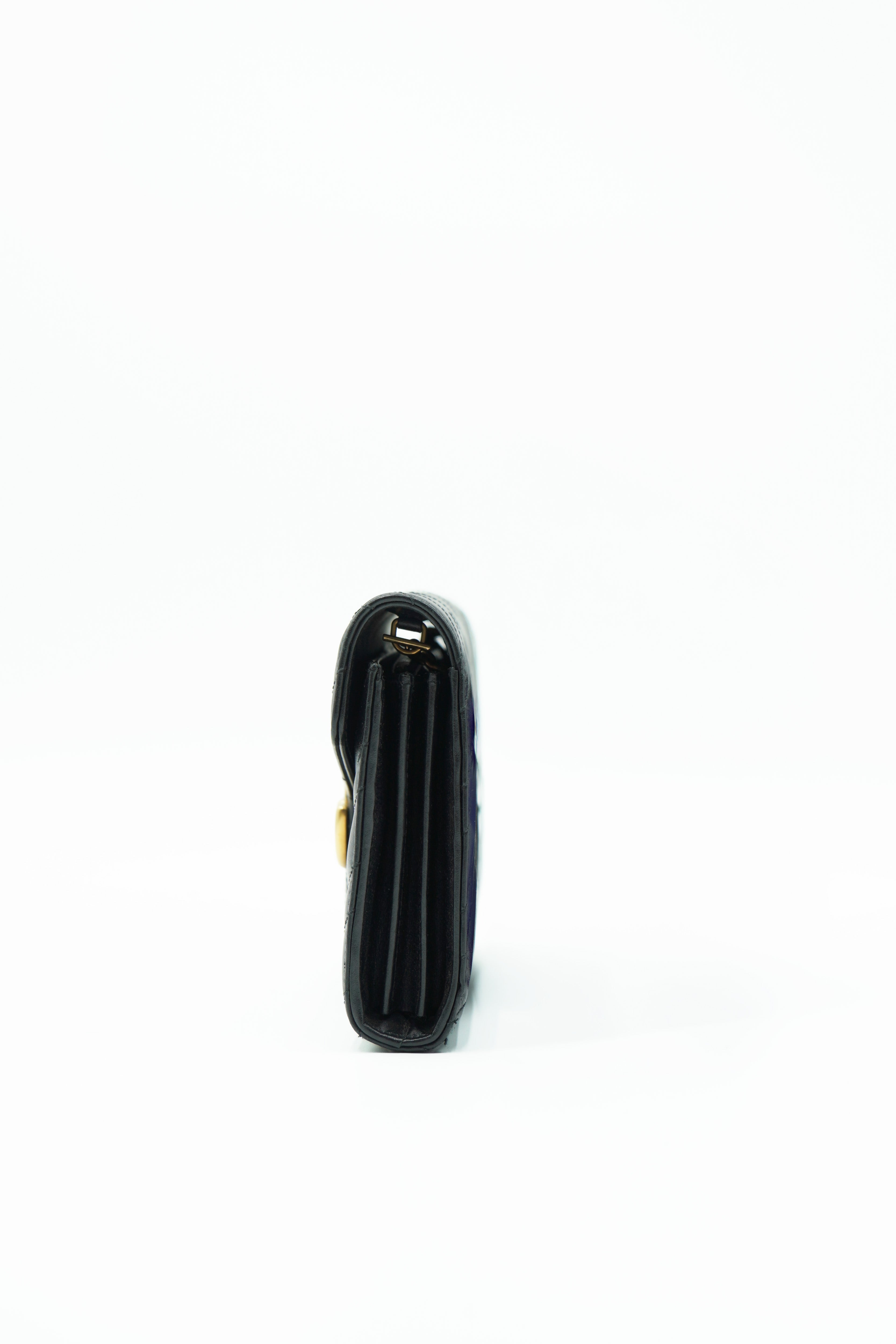 Gucci Borsa Marmont Maxi Wallet On Chain Pelle Nero usata come nuova certificata - Aurea Luxury Lab
