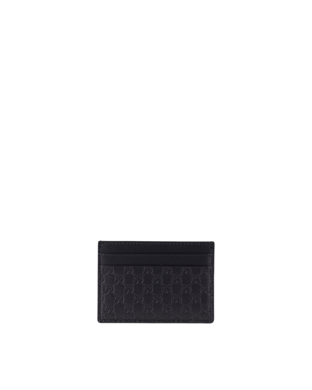 Gucci Portacarte Pelle Micro Guccissima Nero — Pre-owned Autentico
