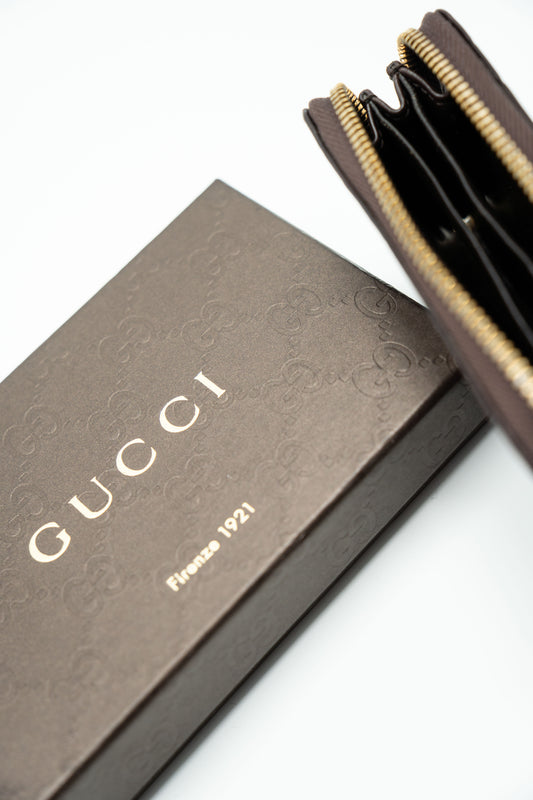 Gucci Portafoglio GG Jumbo Marrone - Aurea Luxury Lab