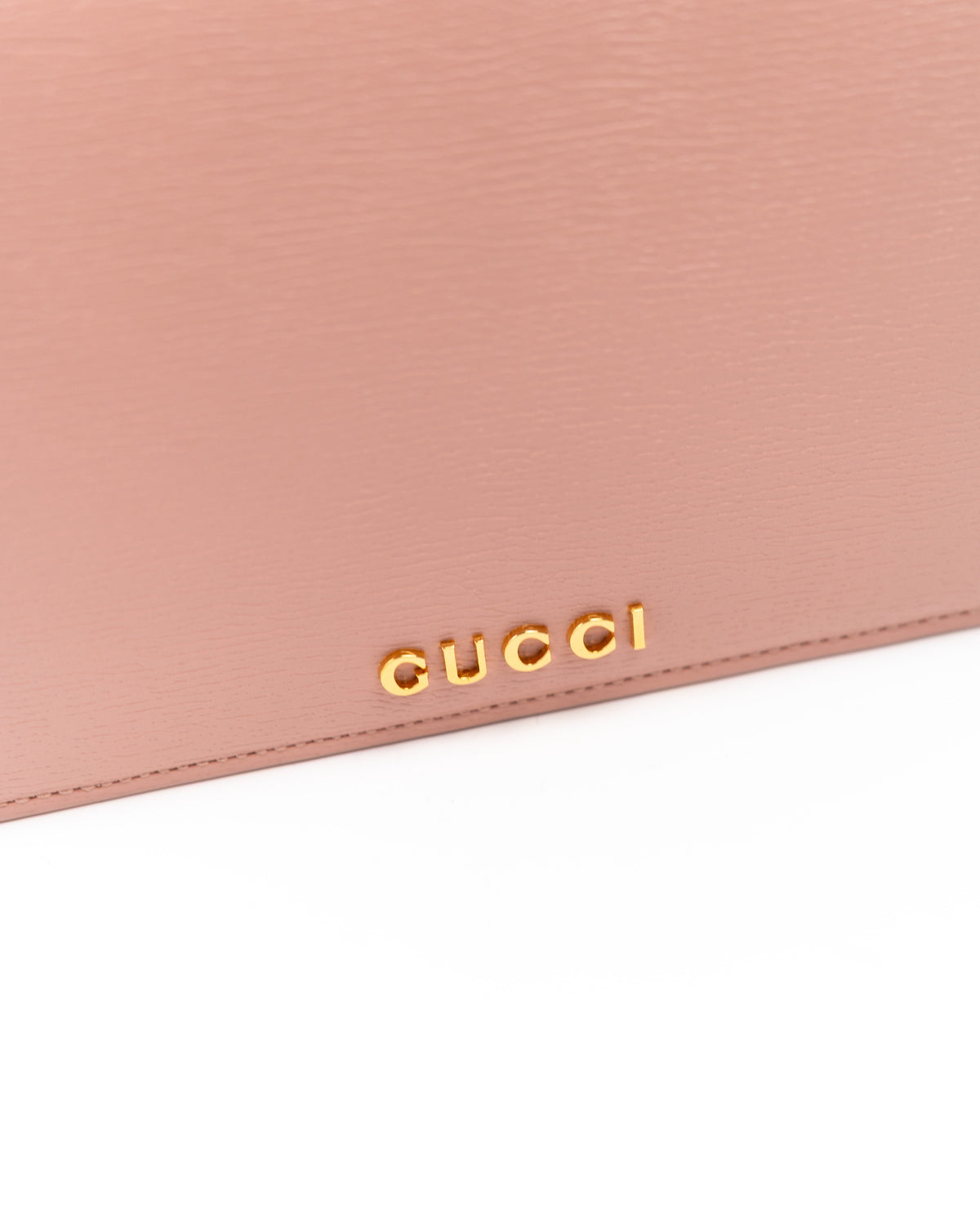 Gucci Borsa Script Wallet on Chain Pelle Rosa second hand luxury - Aurea Luxury Lab
